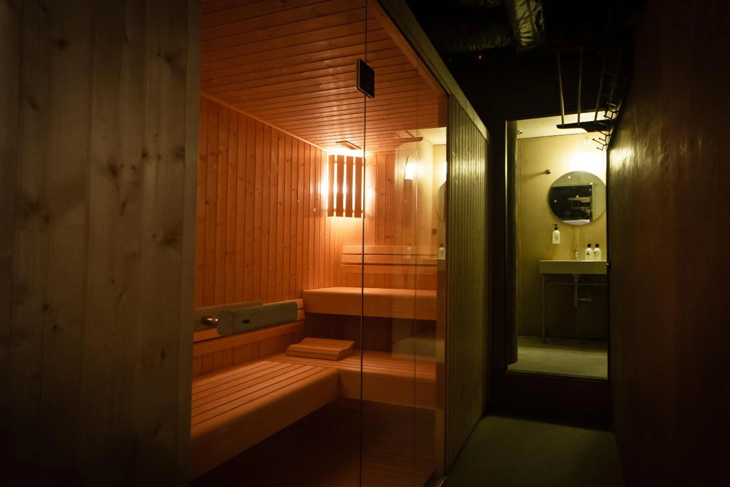 Sauna in Zero Box Lodge Porto