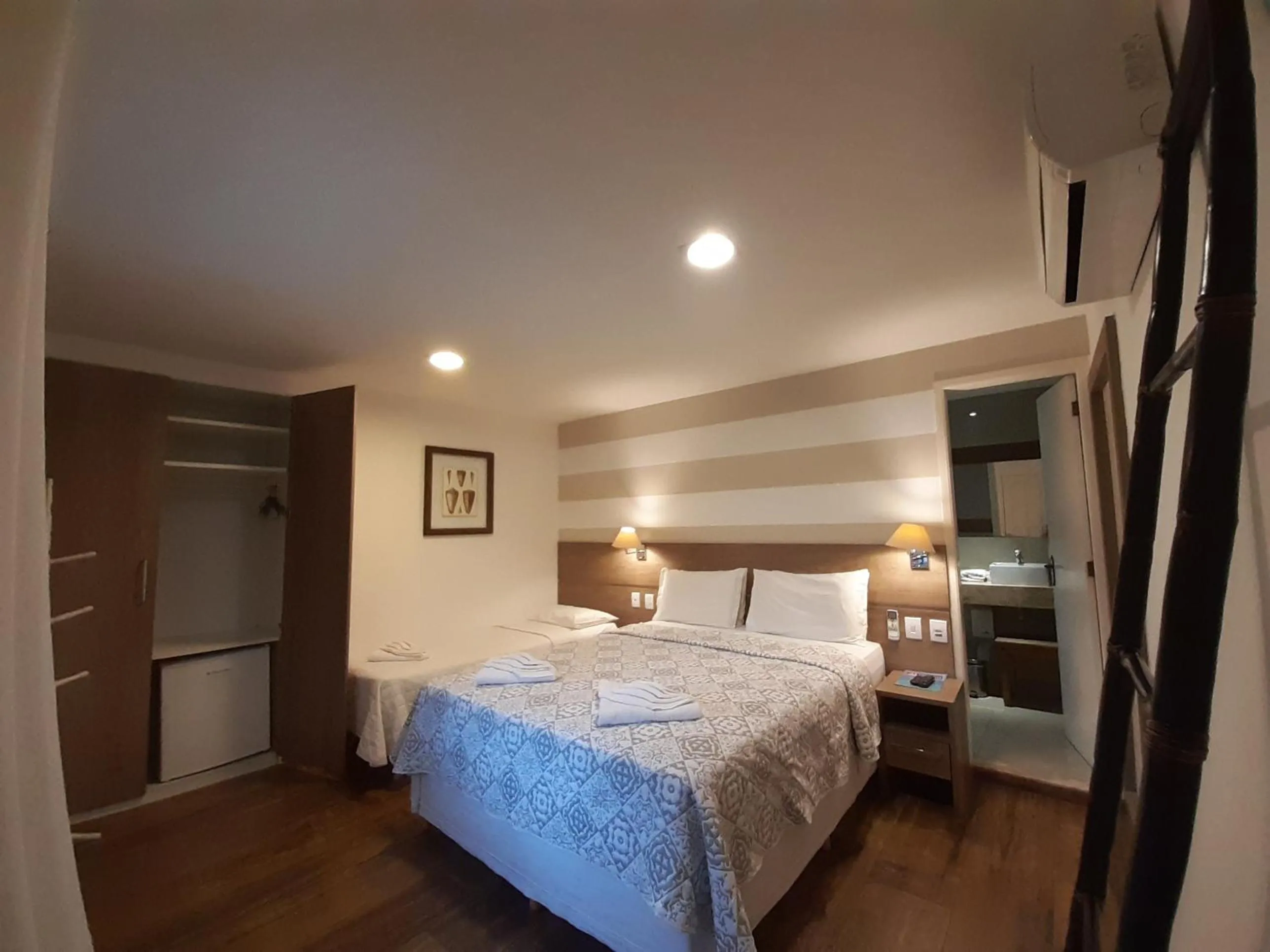 Bed in Pousada da Prainha