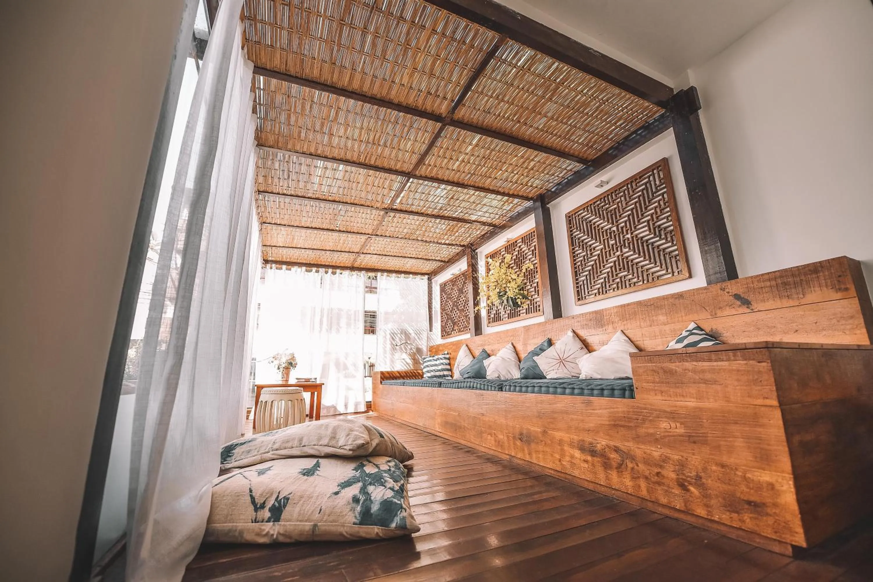 Seating area, Bed in Pousada da Prainha