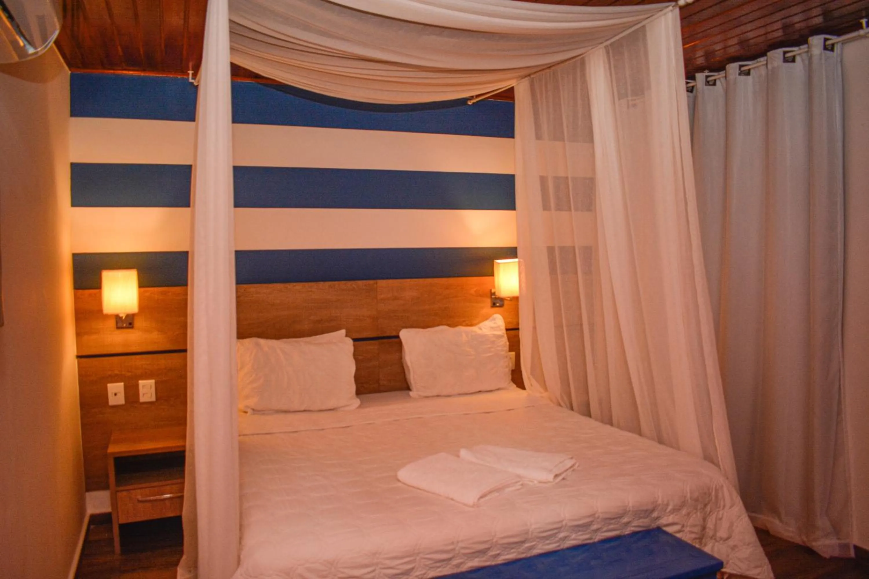 Bed in Pousada da Prainha