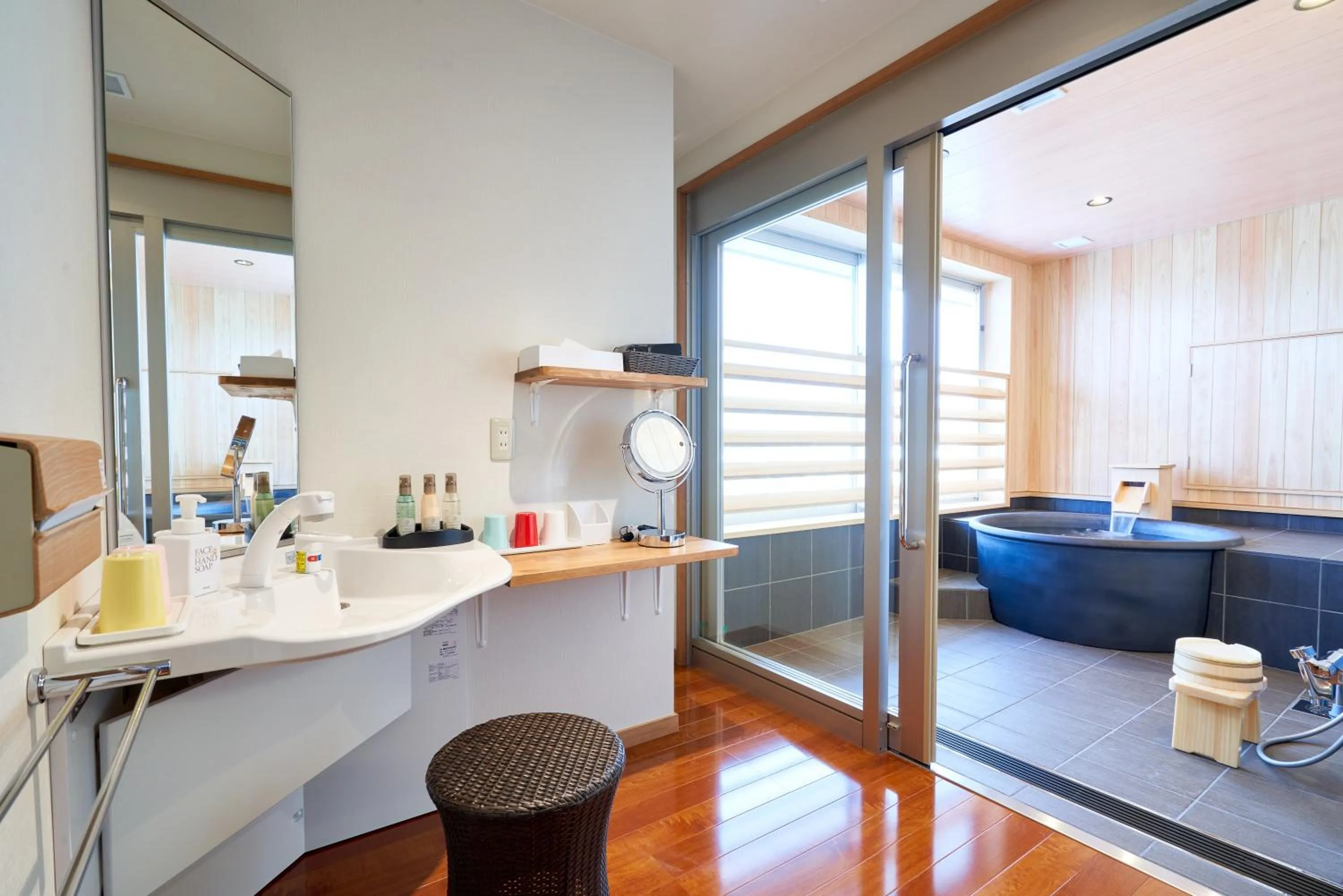 Hot Spring Bath in Tendo Hotel