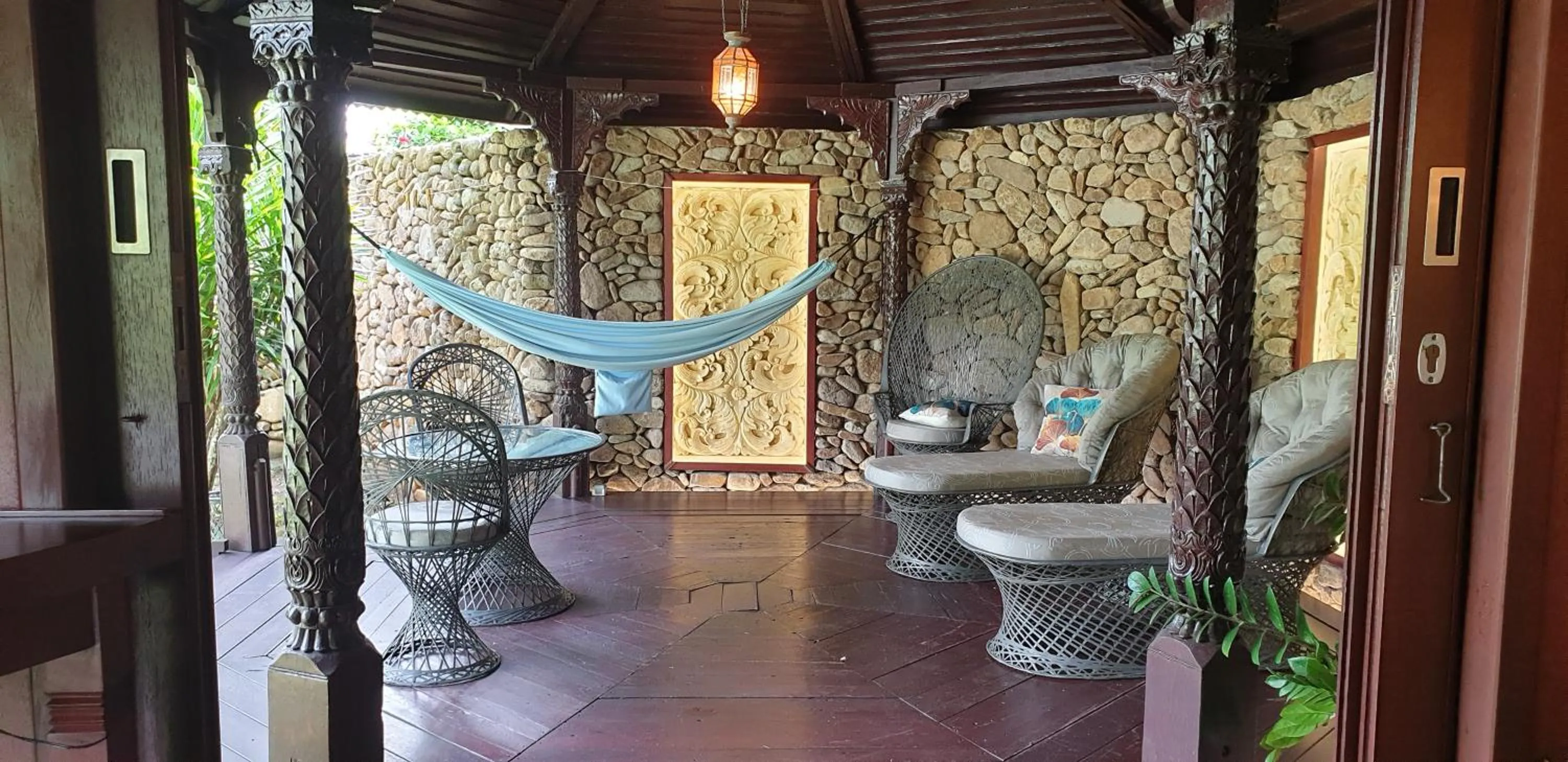 Patio in Robinson's Cove Villas