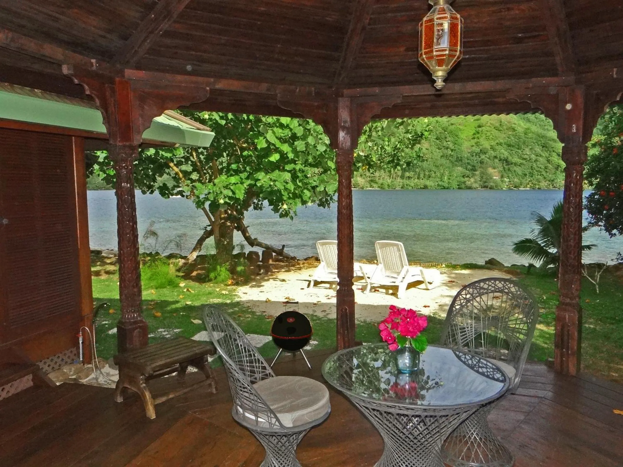 Patio in Robinson's Cove Villas