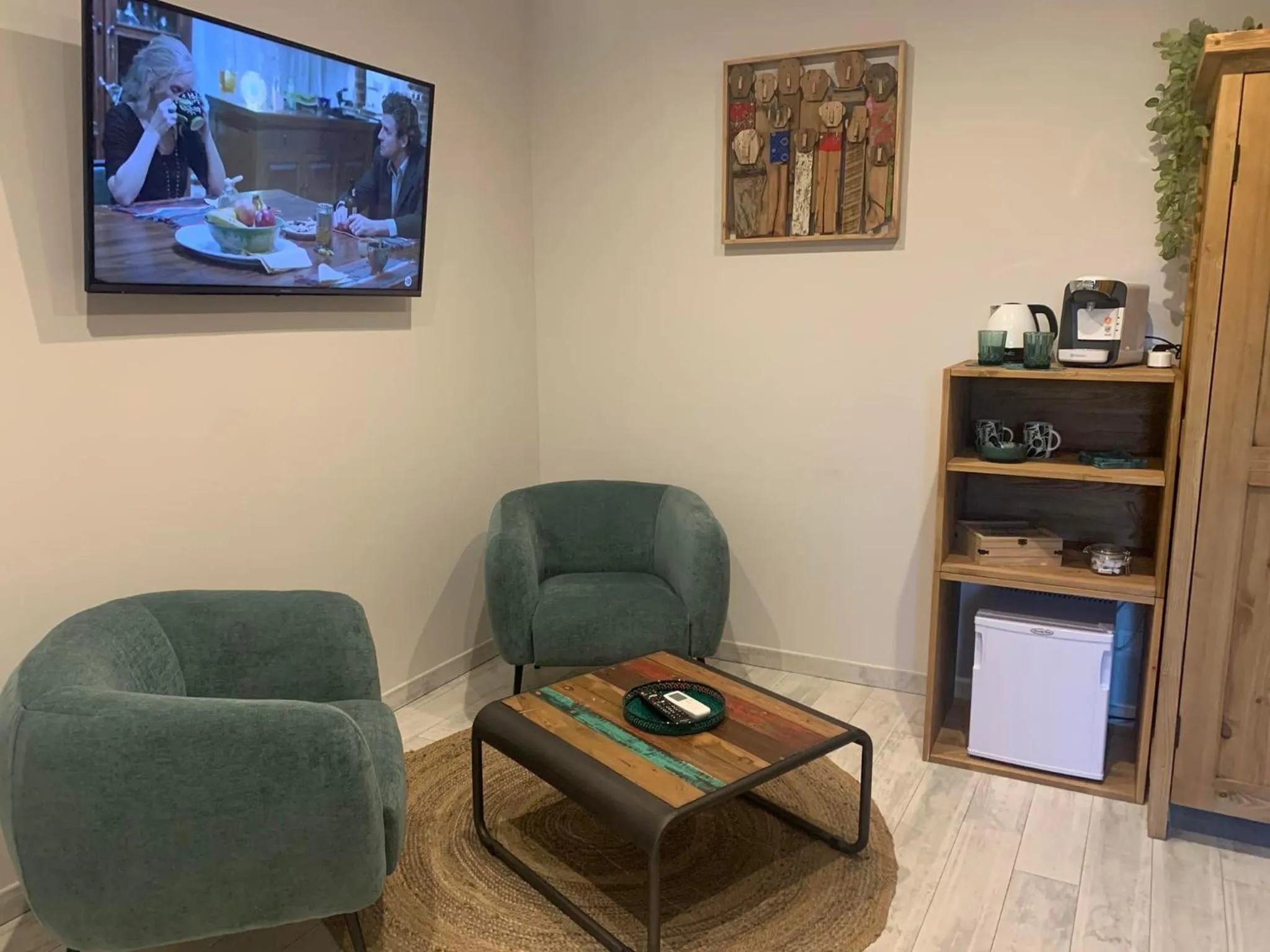 Seating area in Le Paon Bleu Annecy Poisy