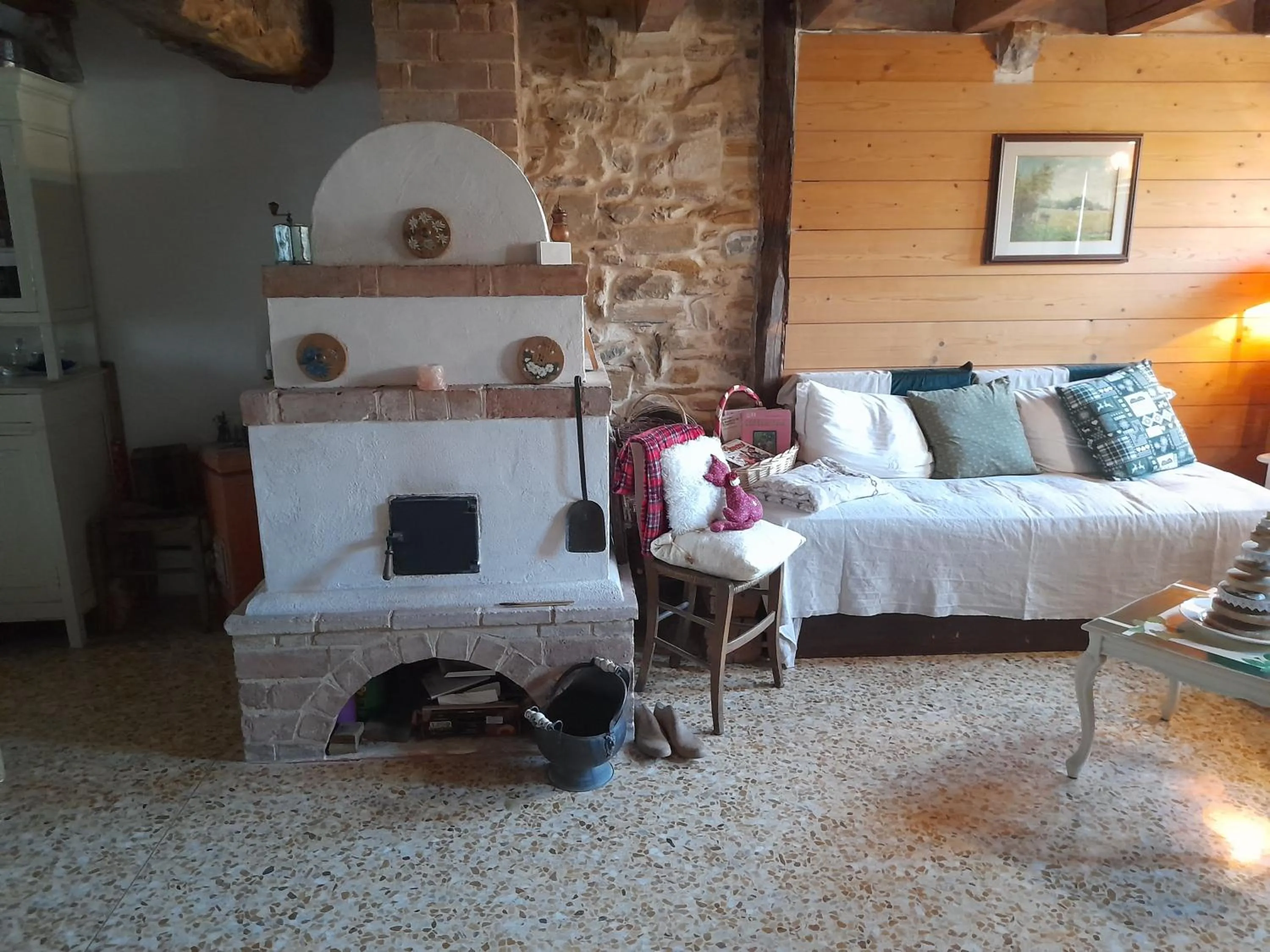 Living room, Bed in Casa 1885