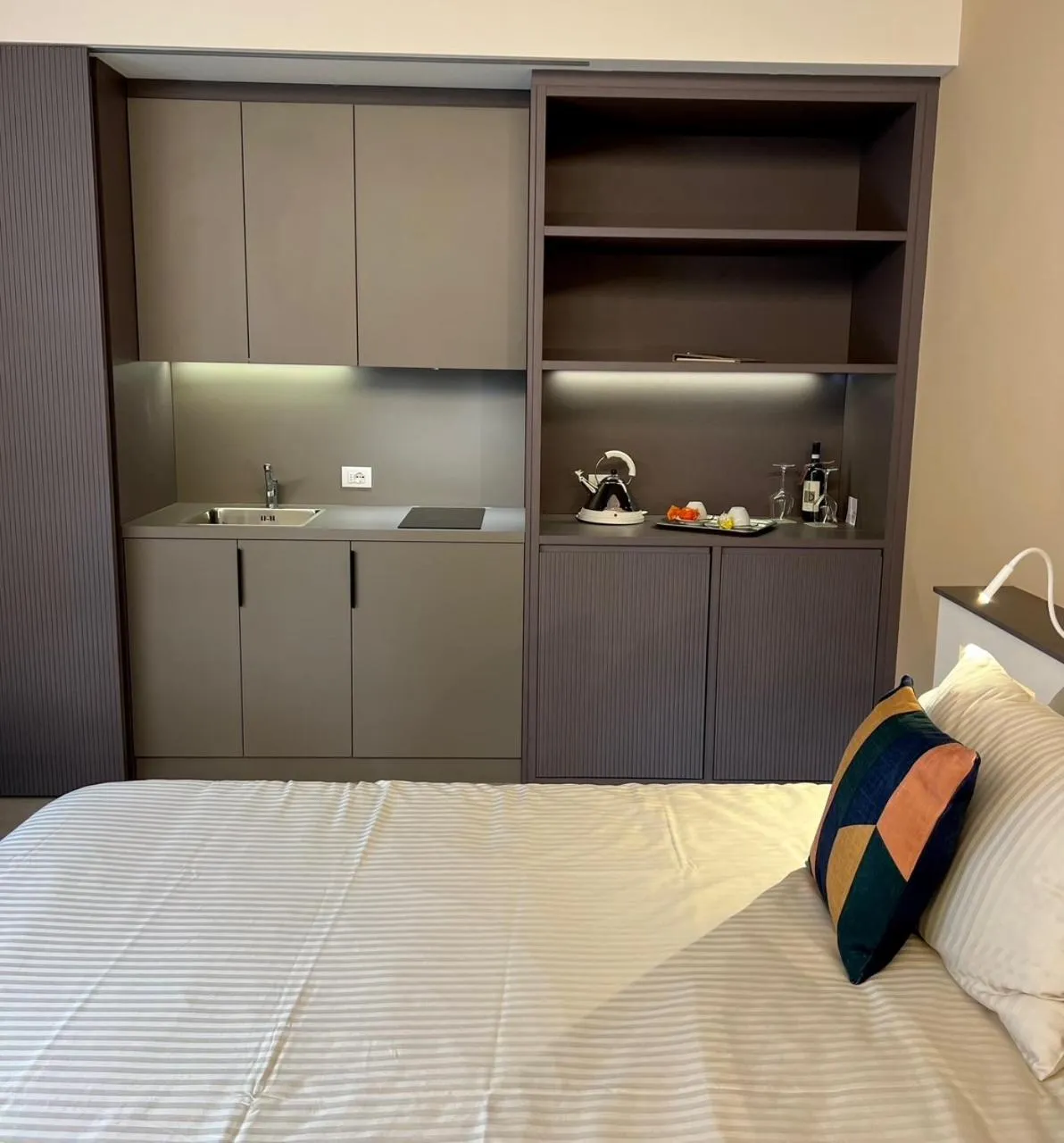 Bed in Villa Costantina with heated POOL