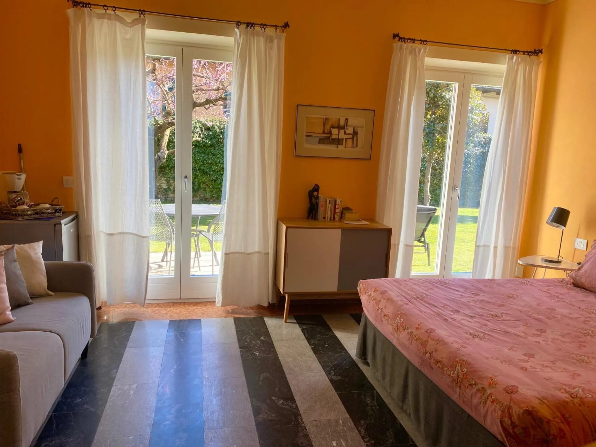 Bed in Villa Costantina with heated POOL