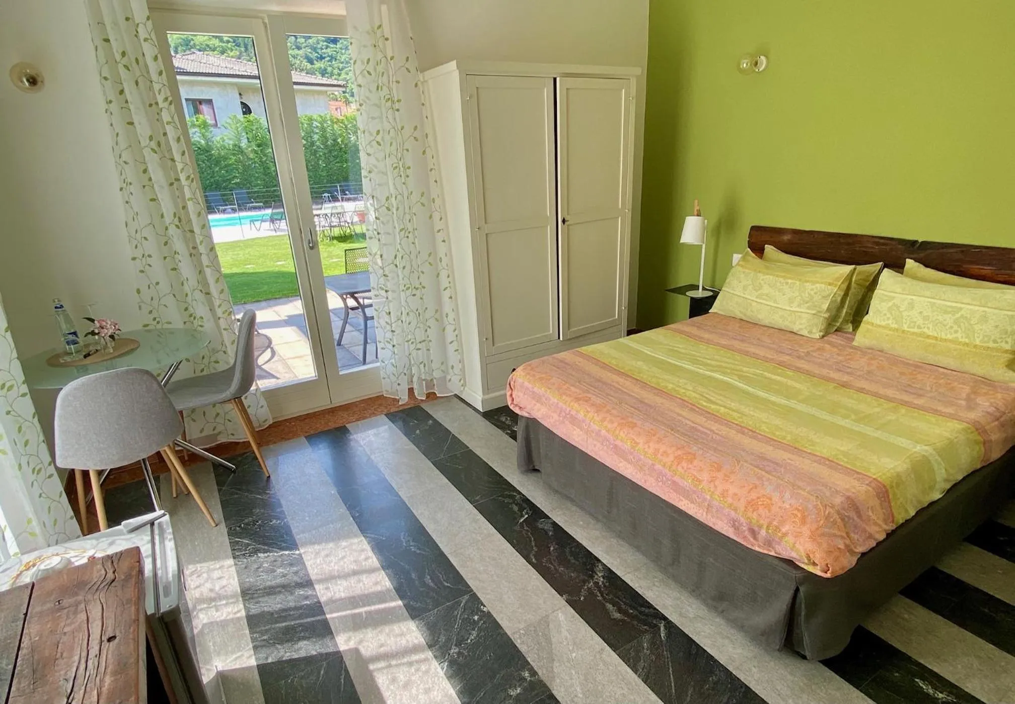 Bed in Villa Costantina with heated POOL