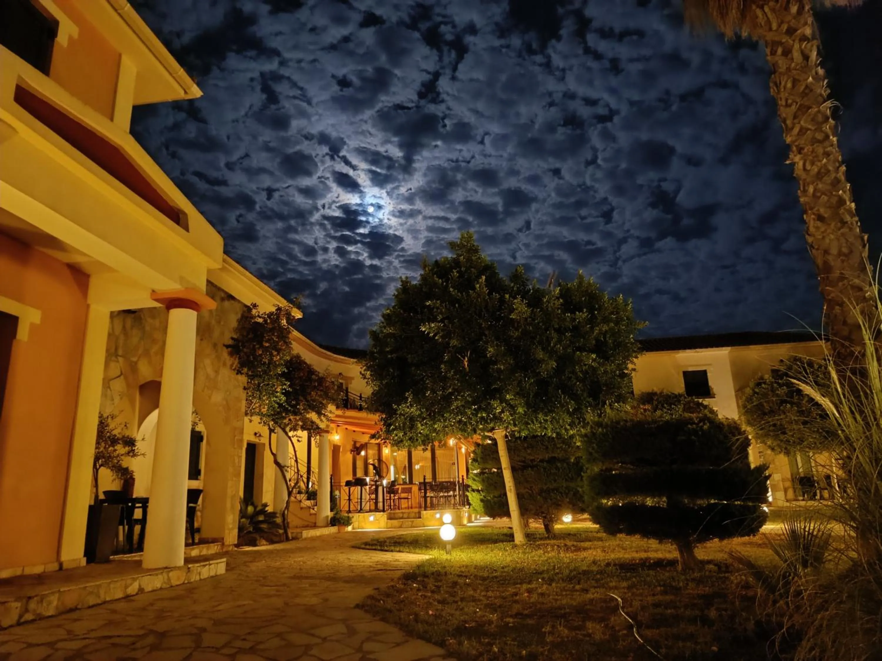 Night in Elanthi Village Apartments