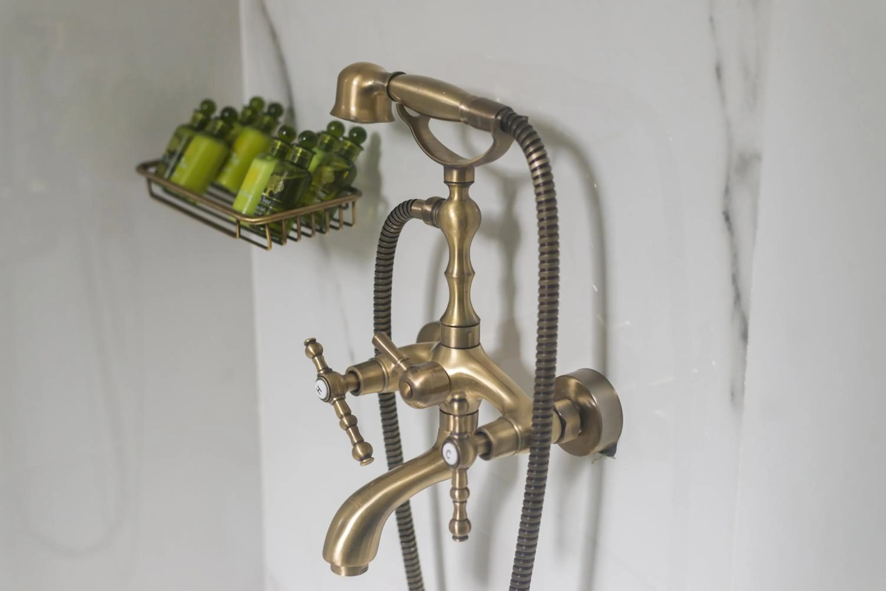 Shower in Neratzia Rooms