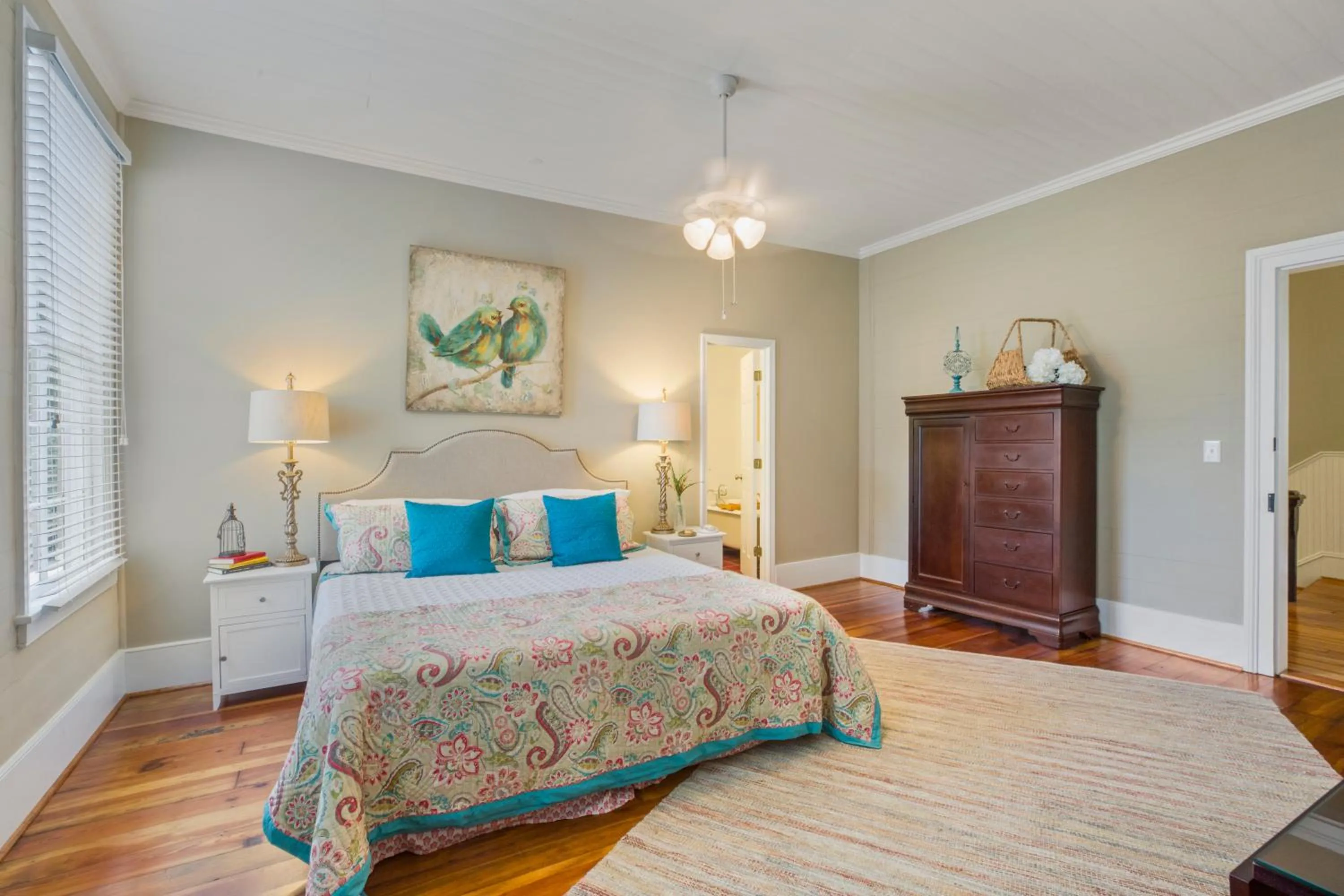 Bed in Liberty Hall Bed and Breakfast