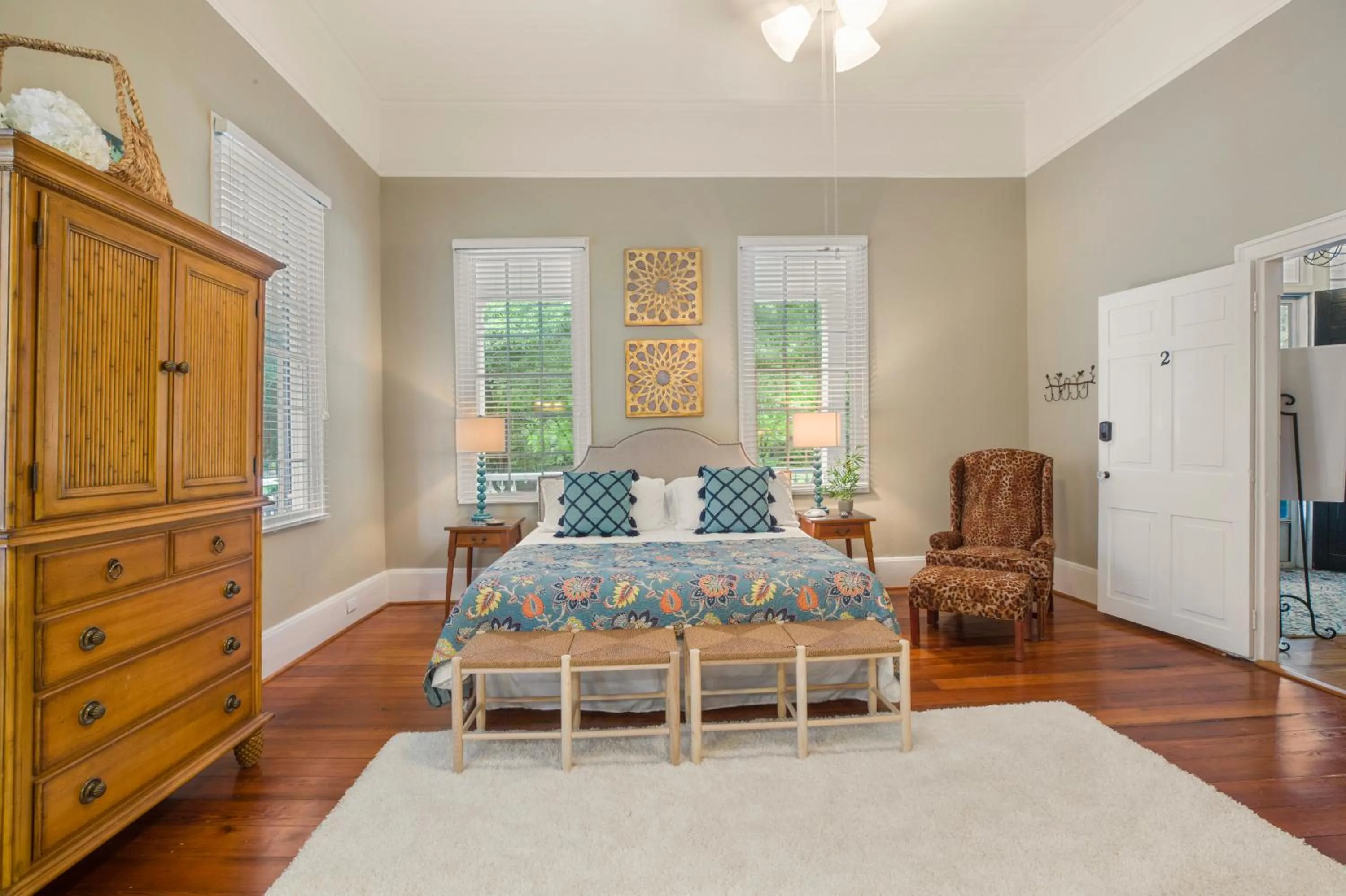 Bed in Liberty Hall Bed and Breakfast