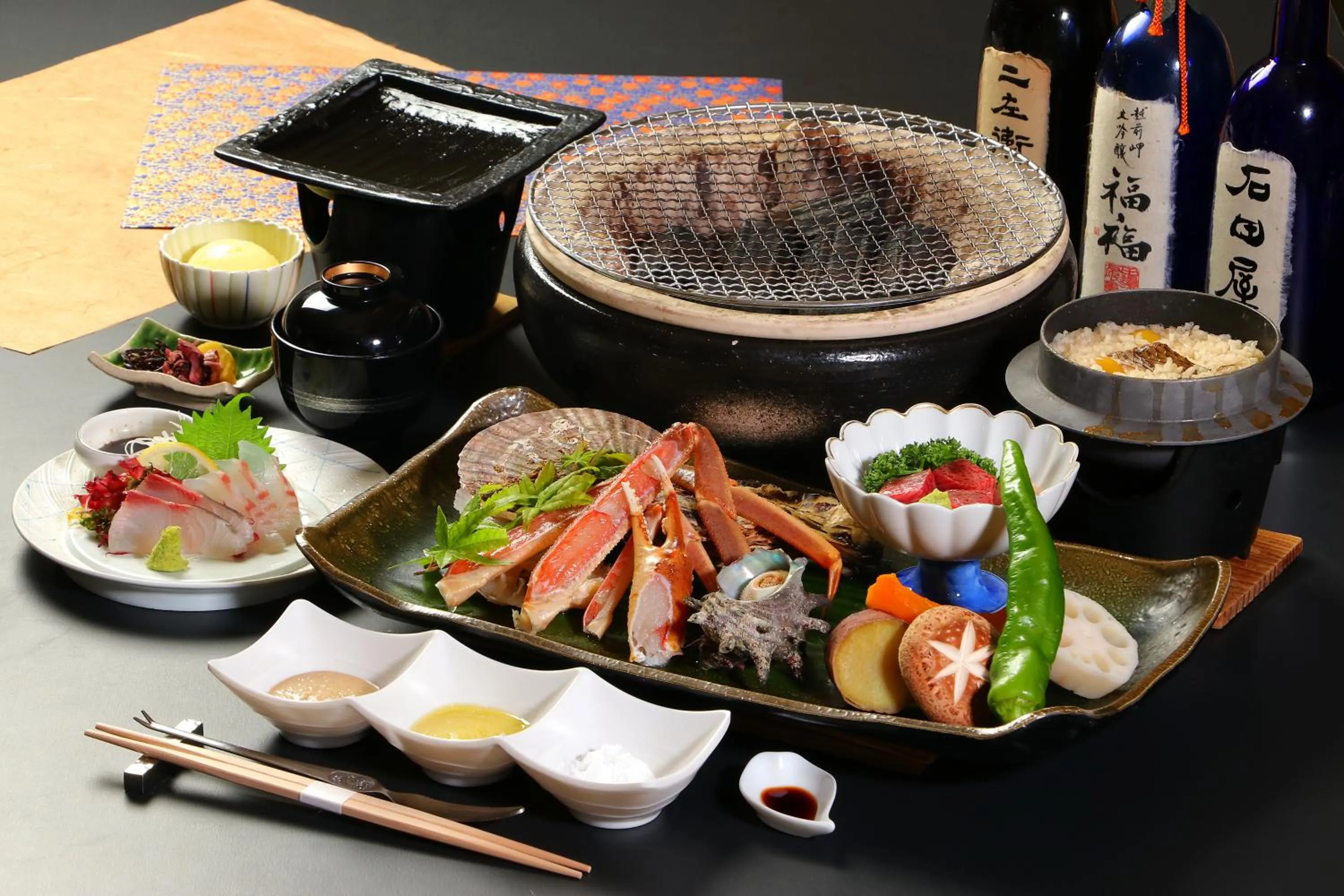 Dinner in Tsuruga Sazanami Resort Chobei