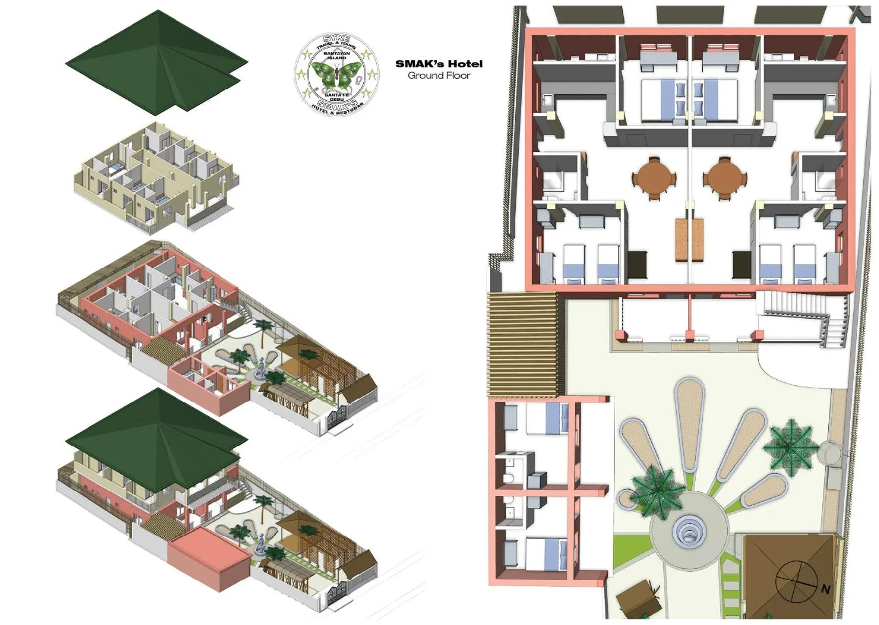 Floor plan in SMAK's Hotel