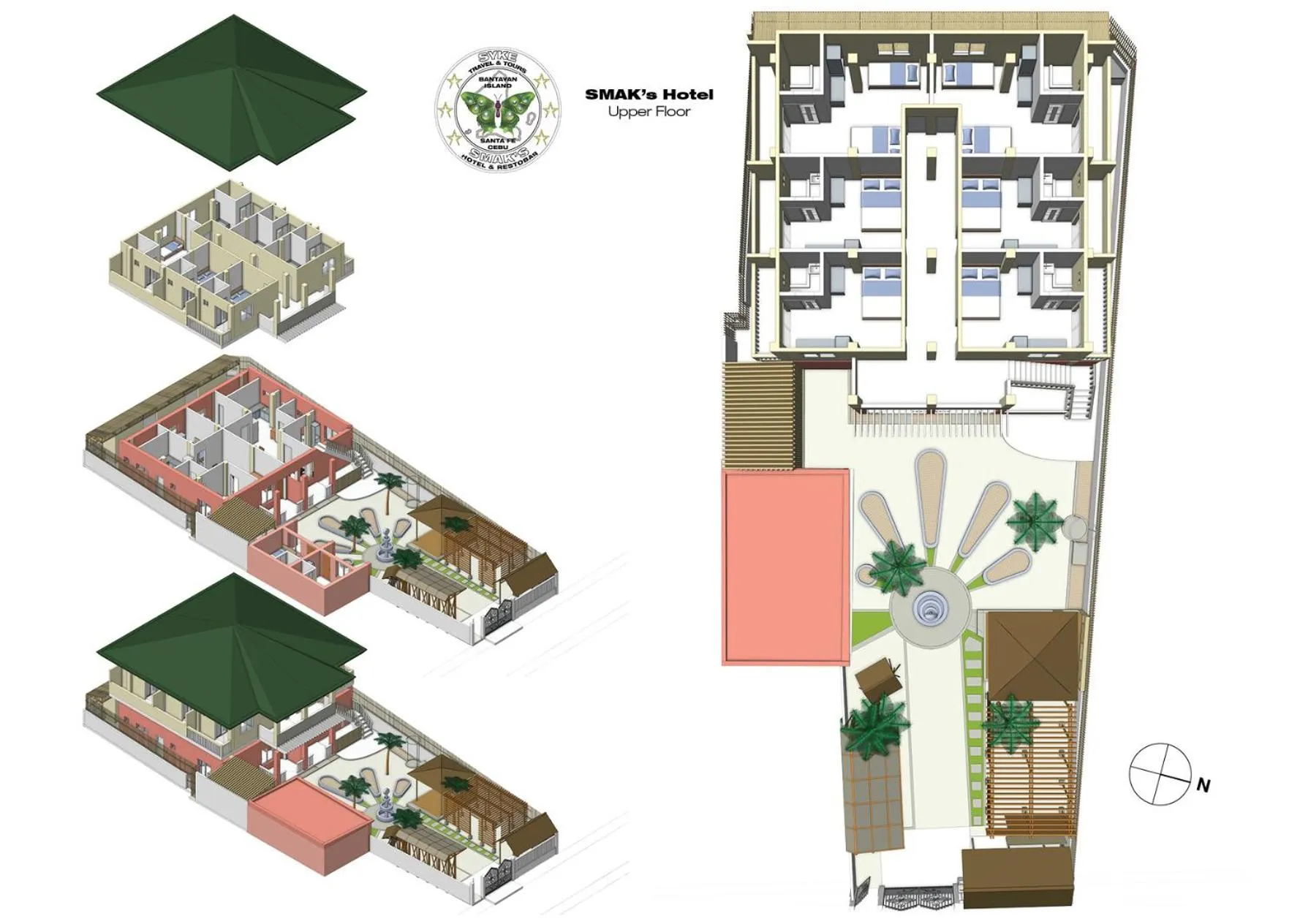 Floor plan in SMAK's Hotel