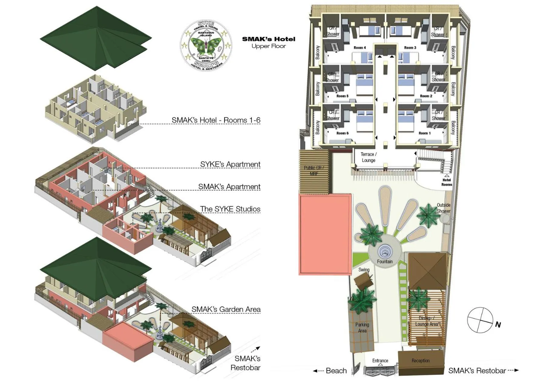 Bird's eye view in SMAK's Hotel