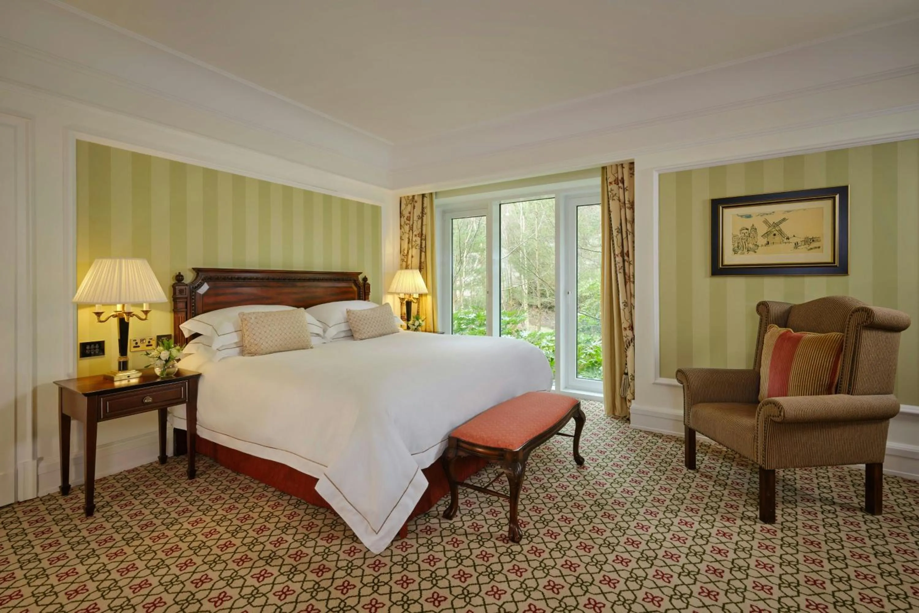 Photo of the whole room, Bed in Powerscourt Hotel, Autograph Collection