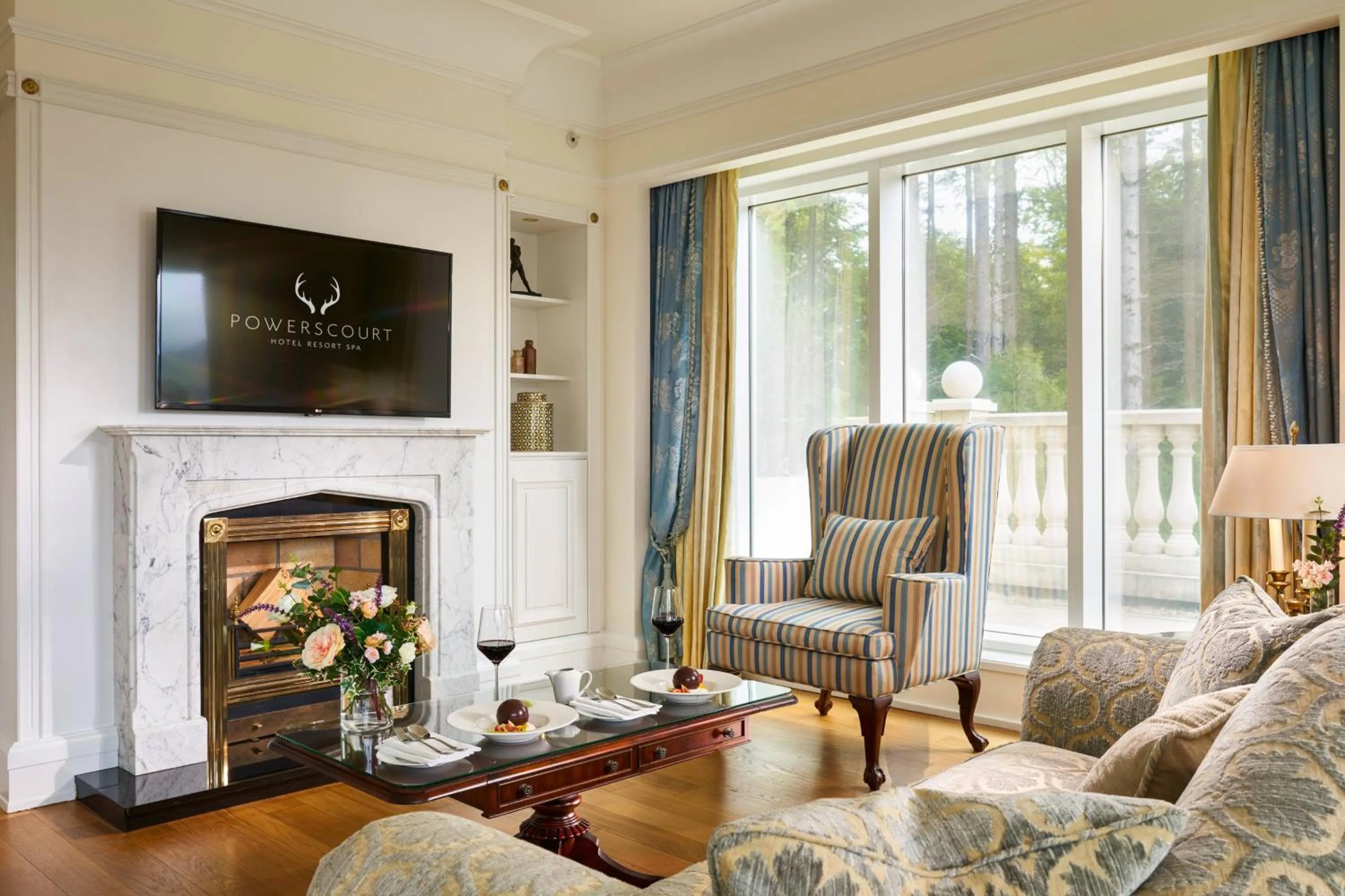 Living room in Powerscourt Hotel, Autograph Collection