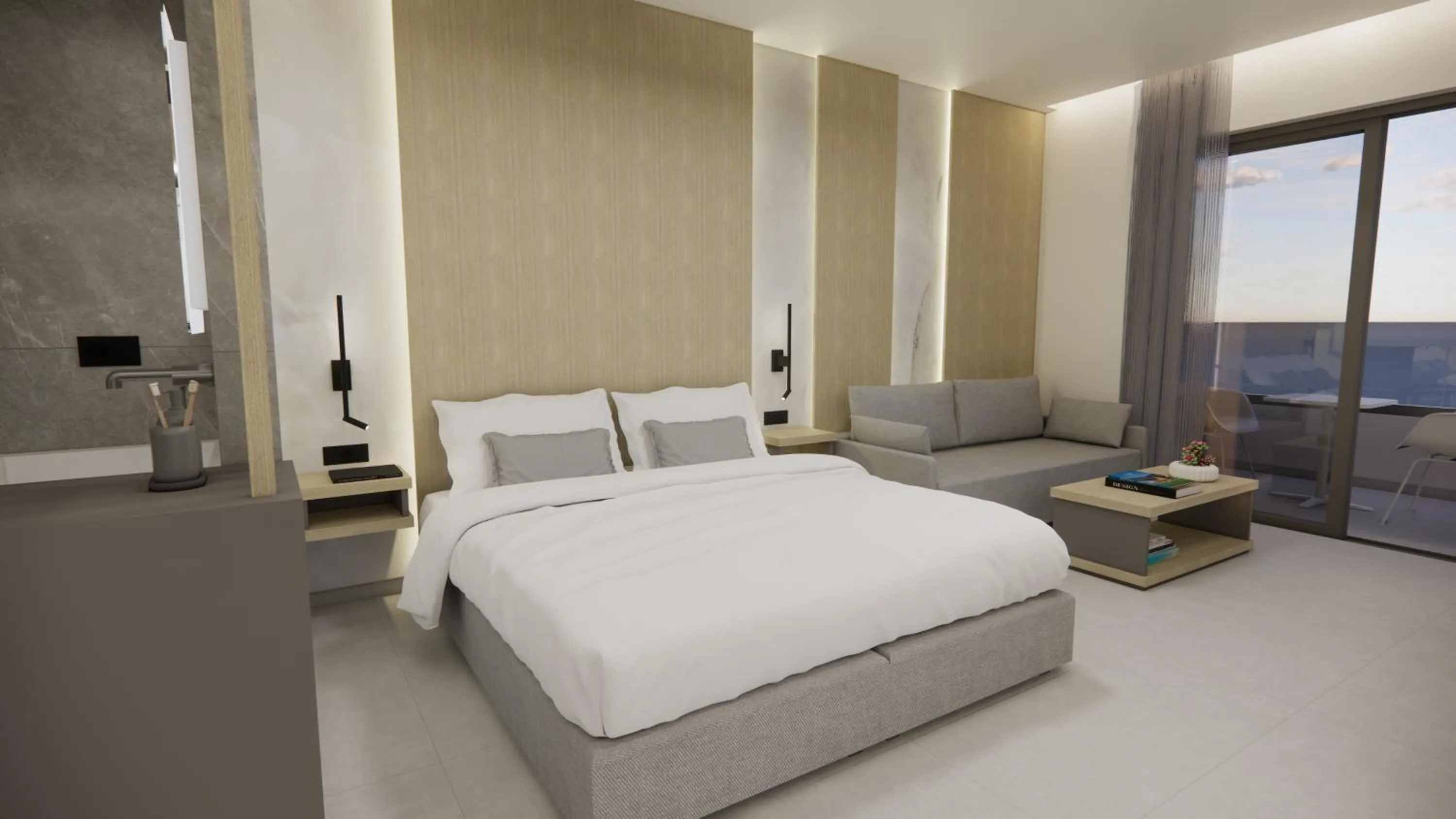 Bed in Oscar Suites & Village