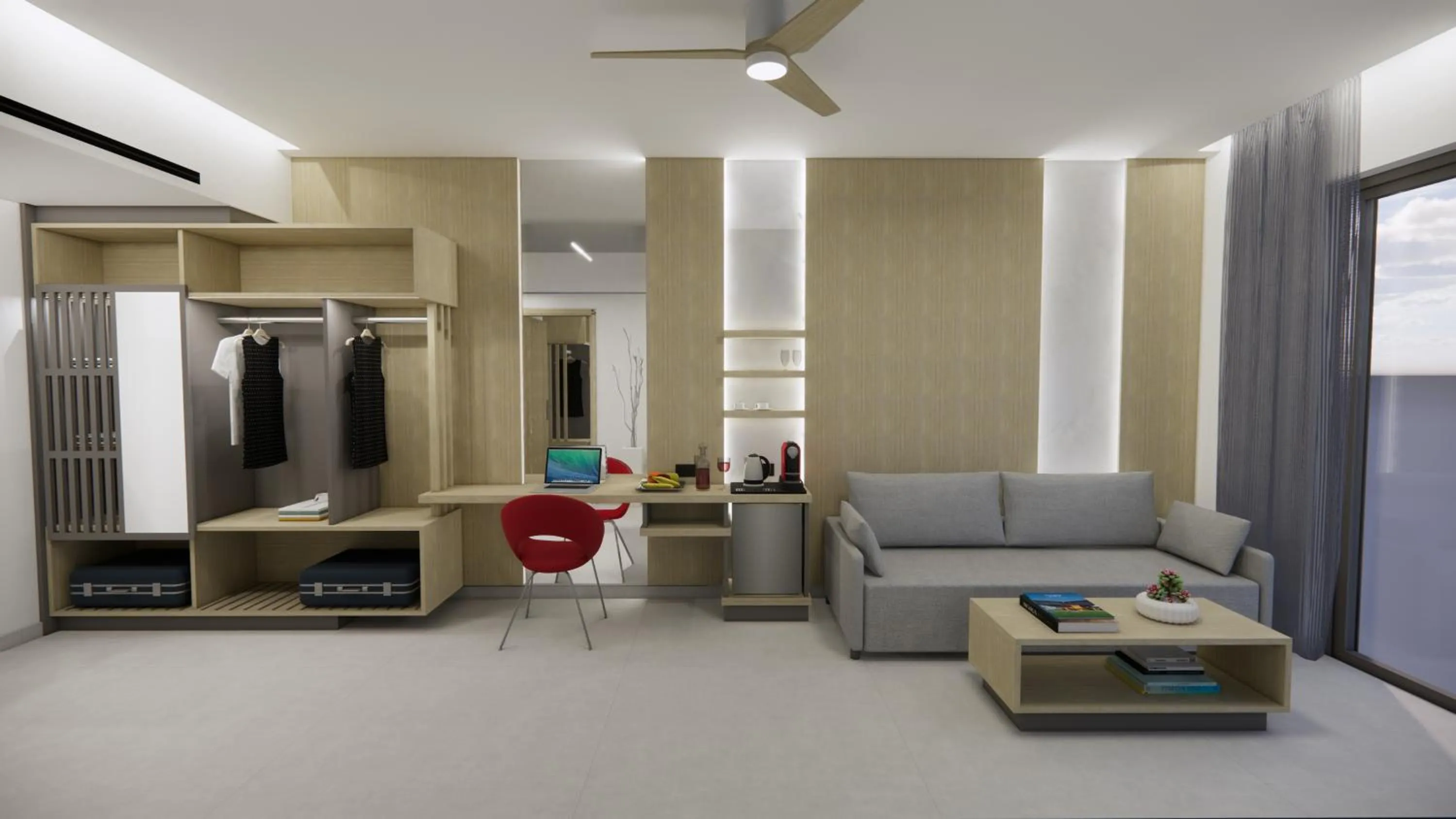 Seating area in Oscar Suites & Village