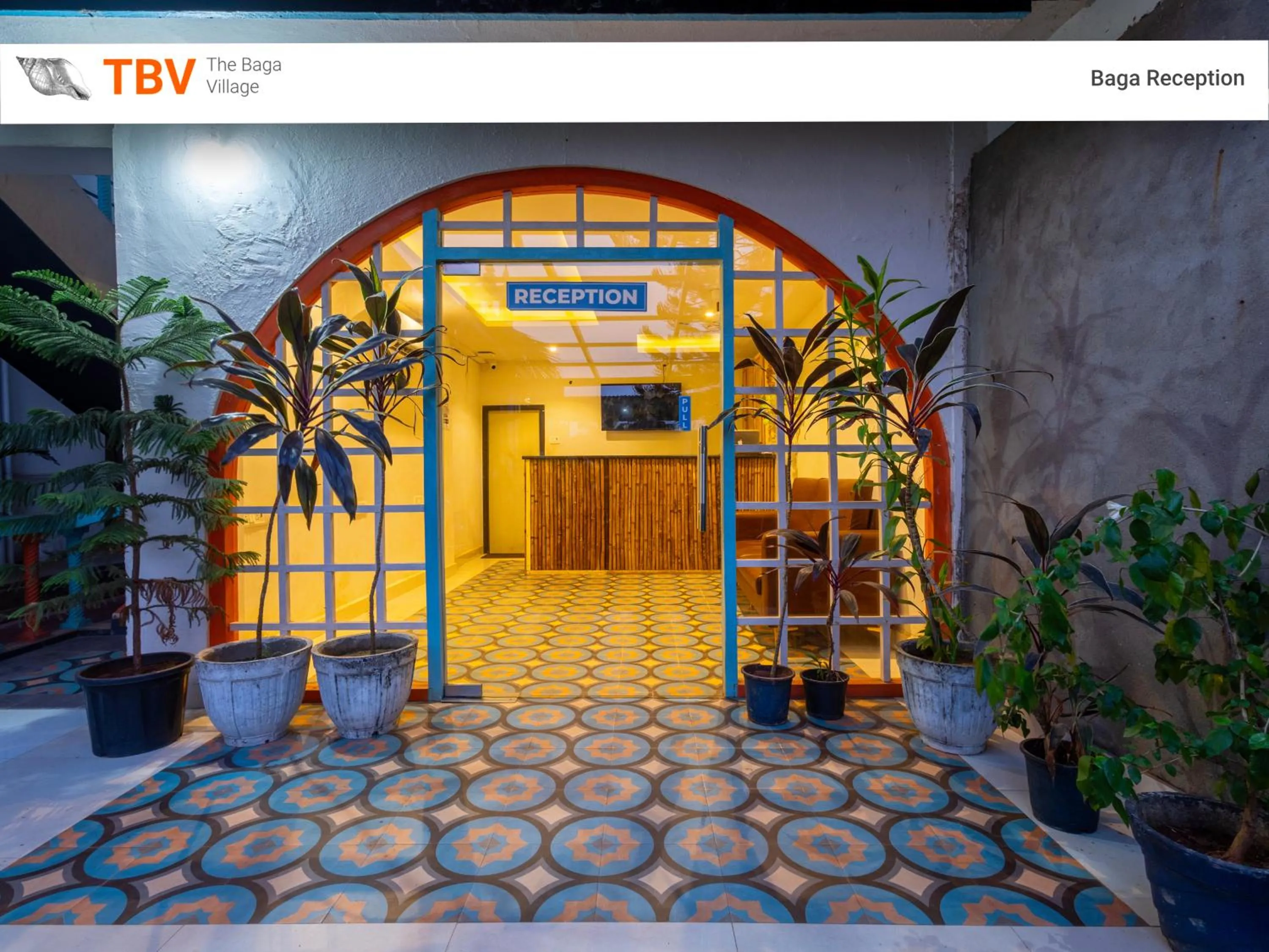 Lobby or reception in The Baga Village-70 Mtrs From the Baga Beach