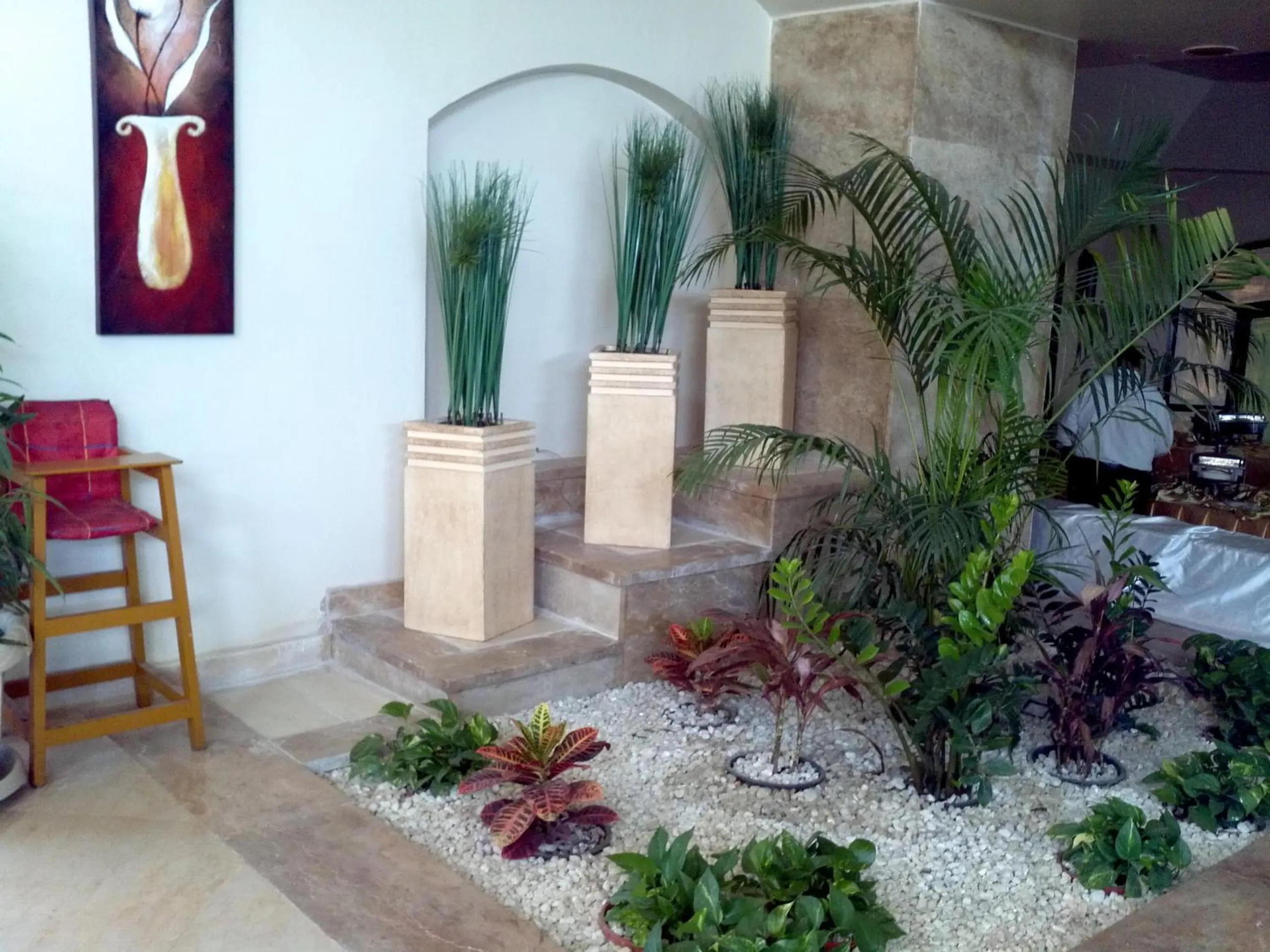 Decorative detail in Lotus Bay Resort