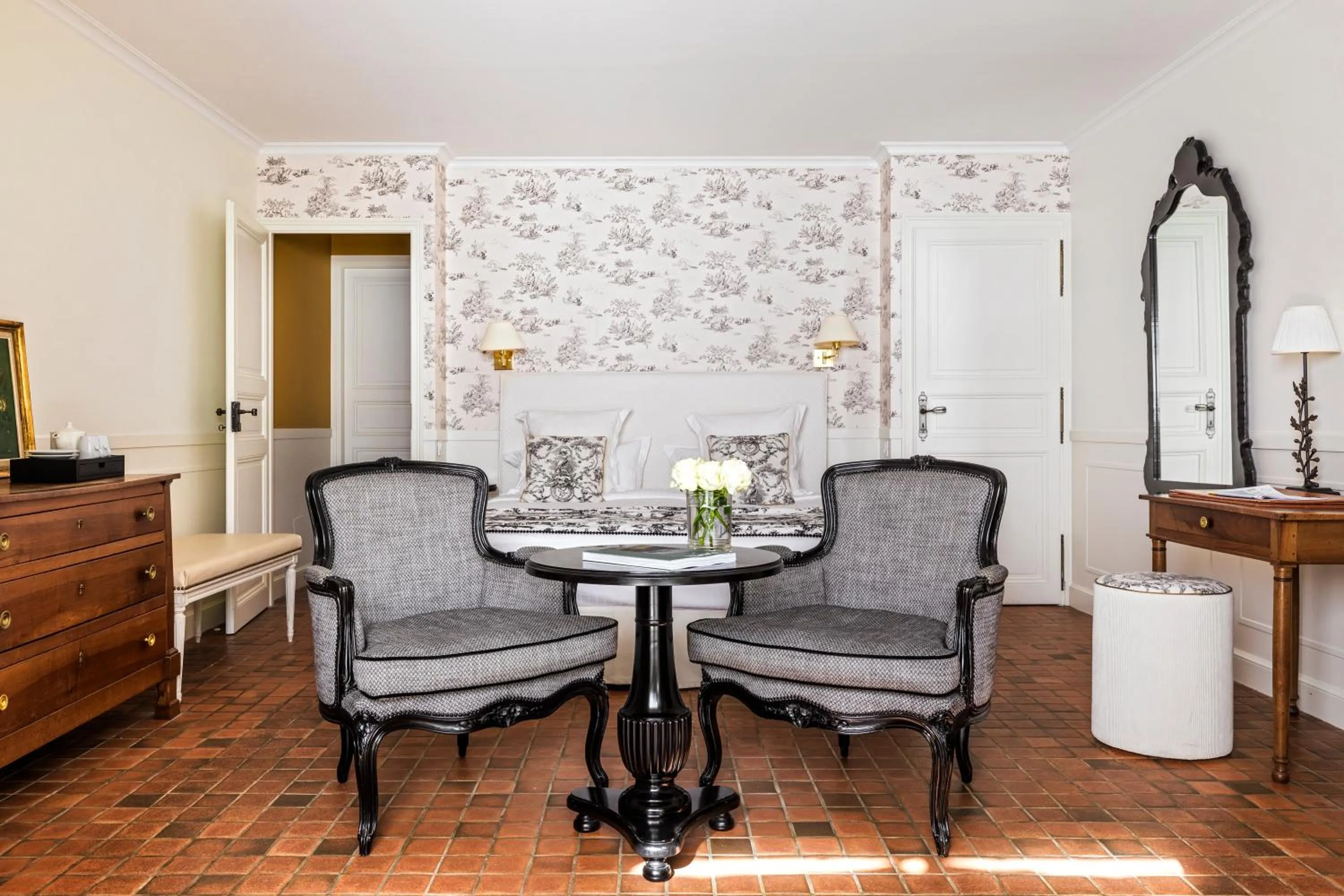 Bedroom in Les Hauts de Loire Relais & Châteaux