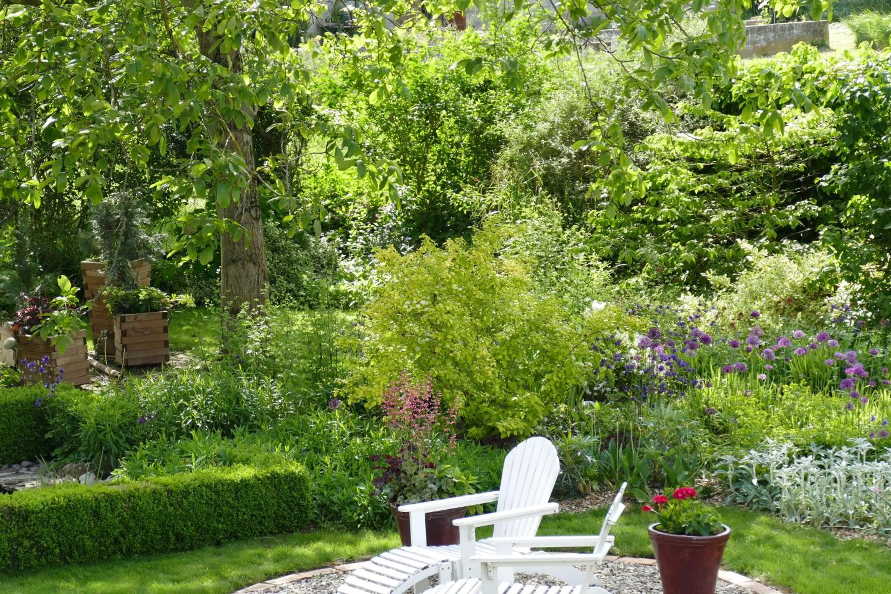 Garden in Au Relais de l'Ill