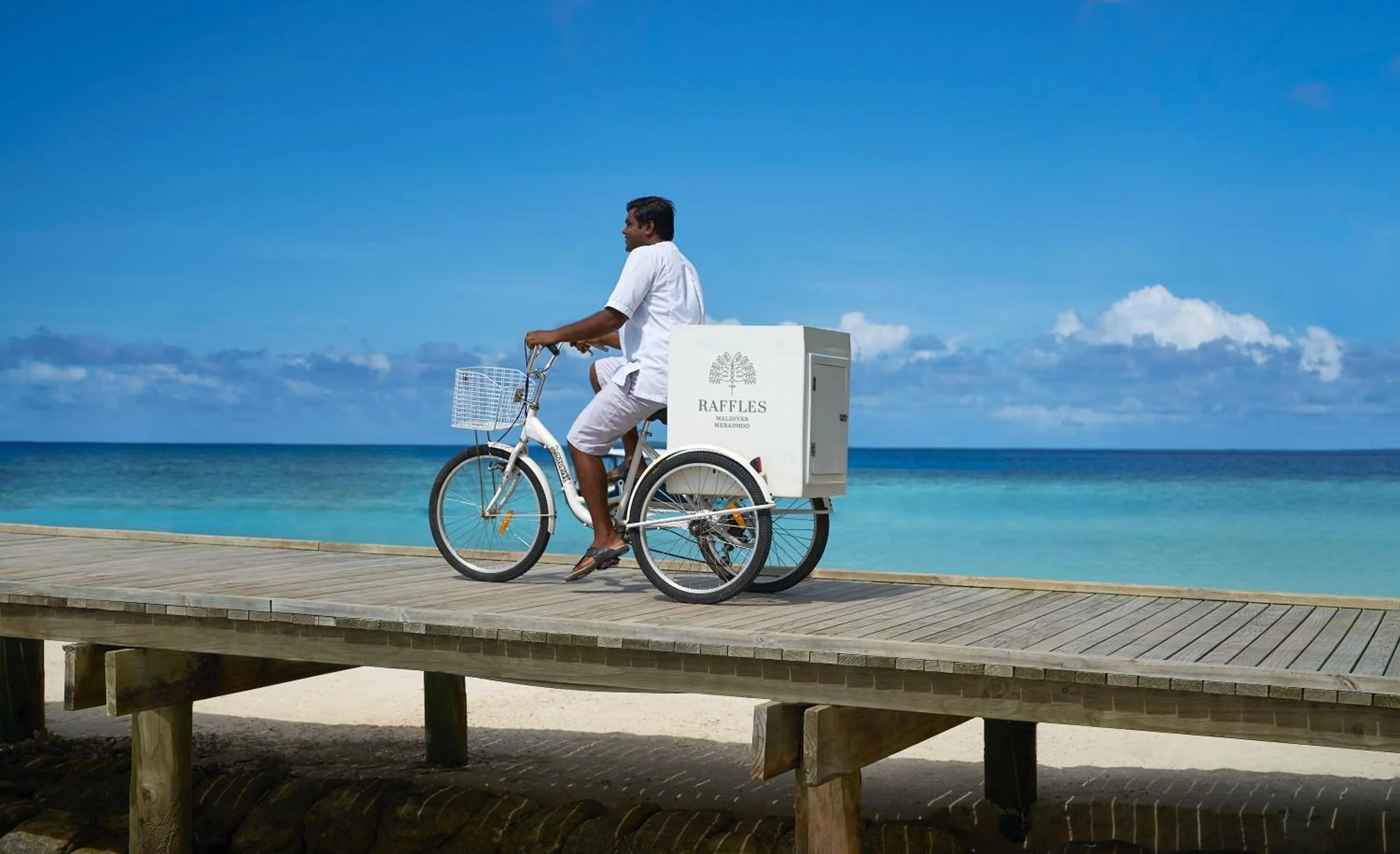 People in Raffles Maldives Meradhoo