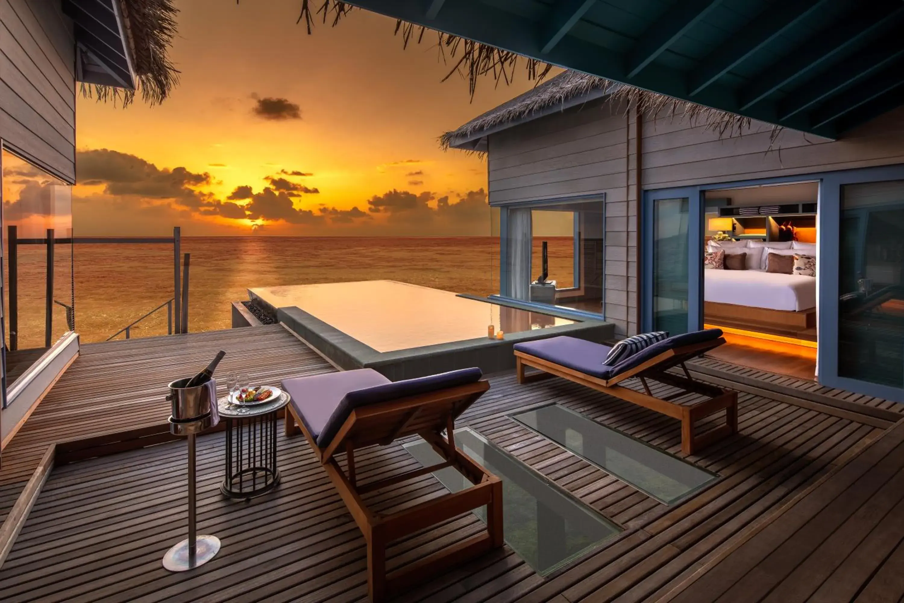 Sunset Overwater Residence with Private Pool - single occupancy in Raffles Maldives Meradhoo Sunset Overwater Residence with Private Pool - single occupancy in Raffles Maldives Meradhoo