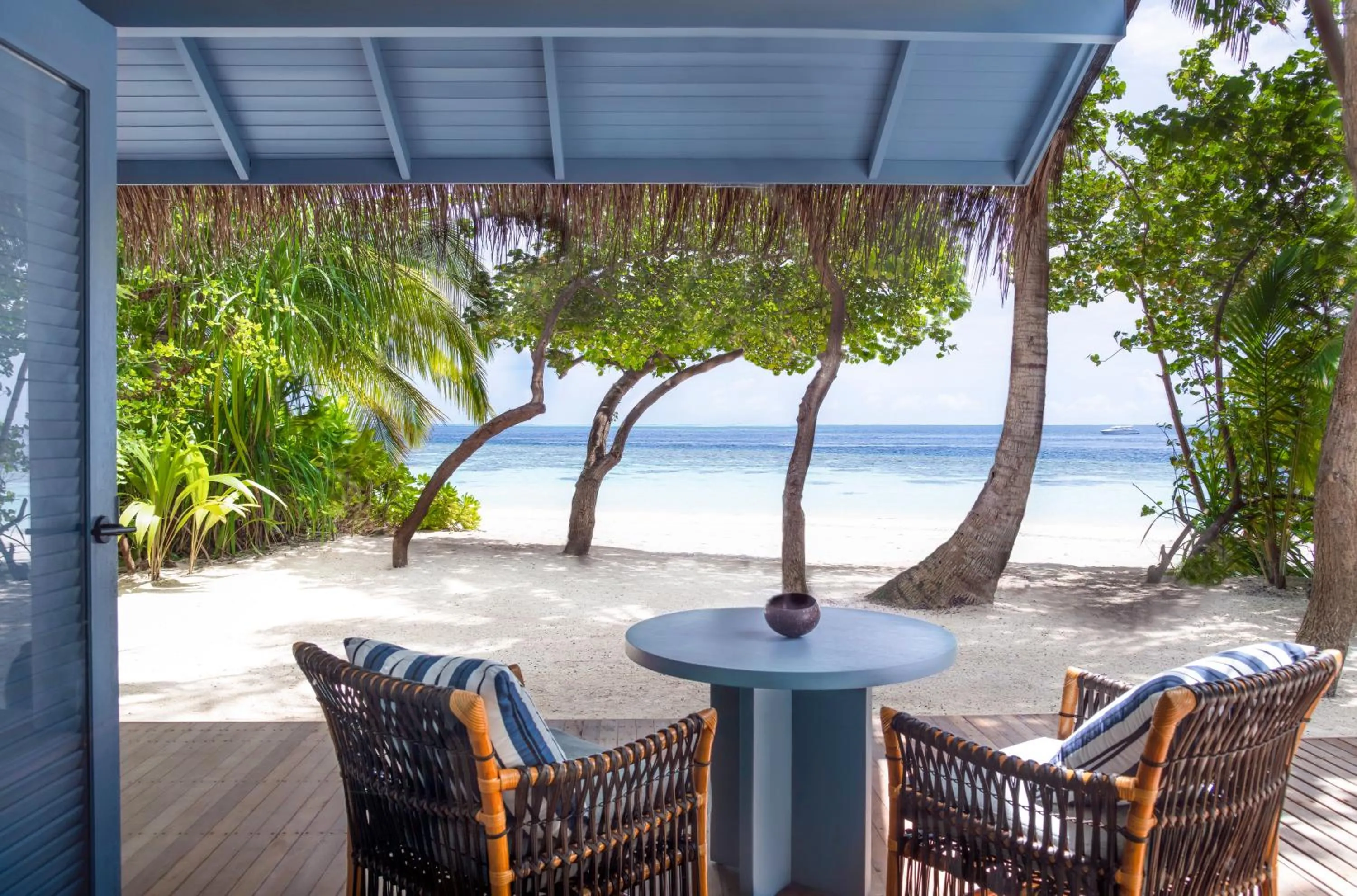 Patio in Raffles Maldives Meradhoo