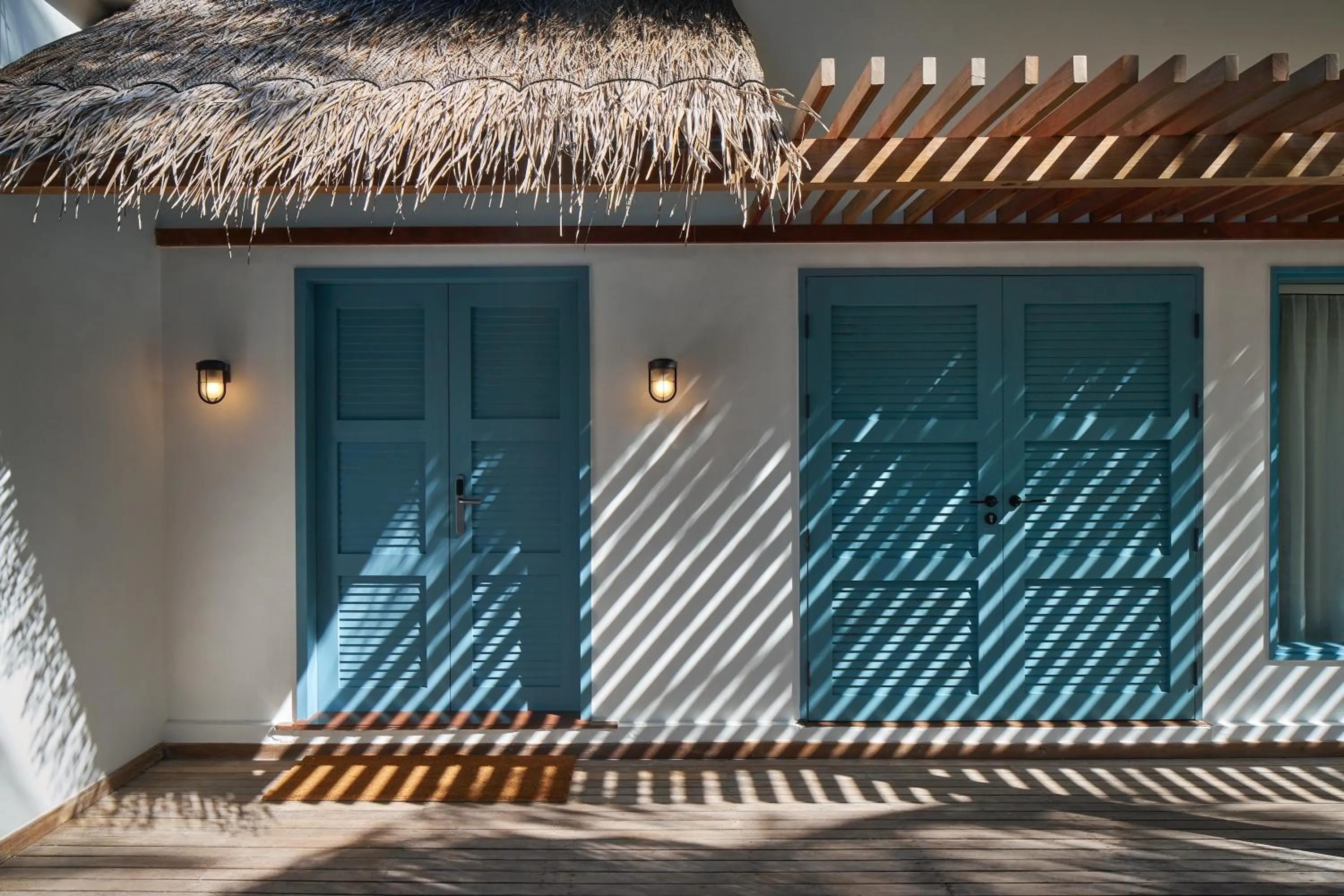 Facade/entrance in Raffles Maldives Meradhoo