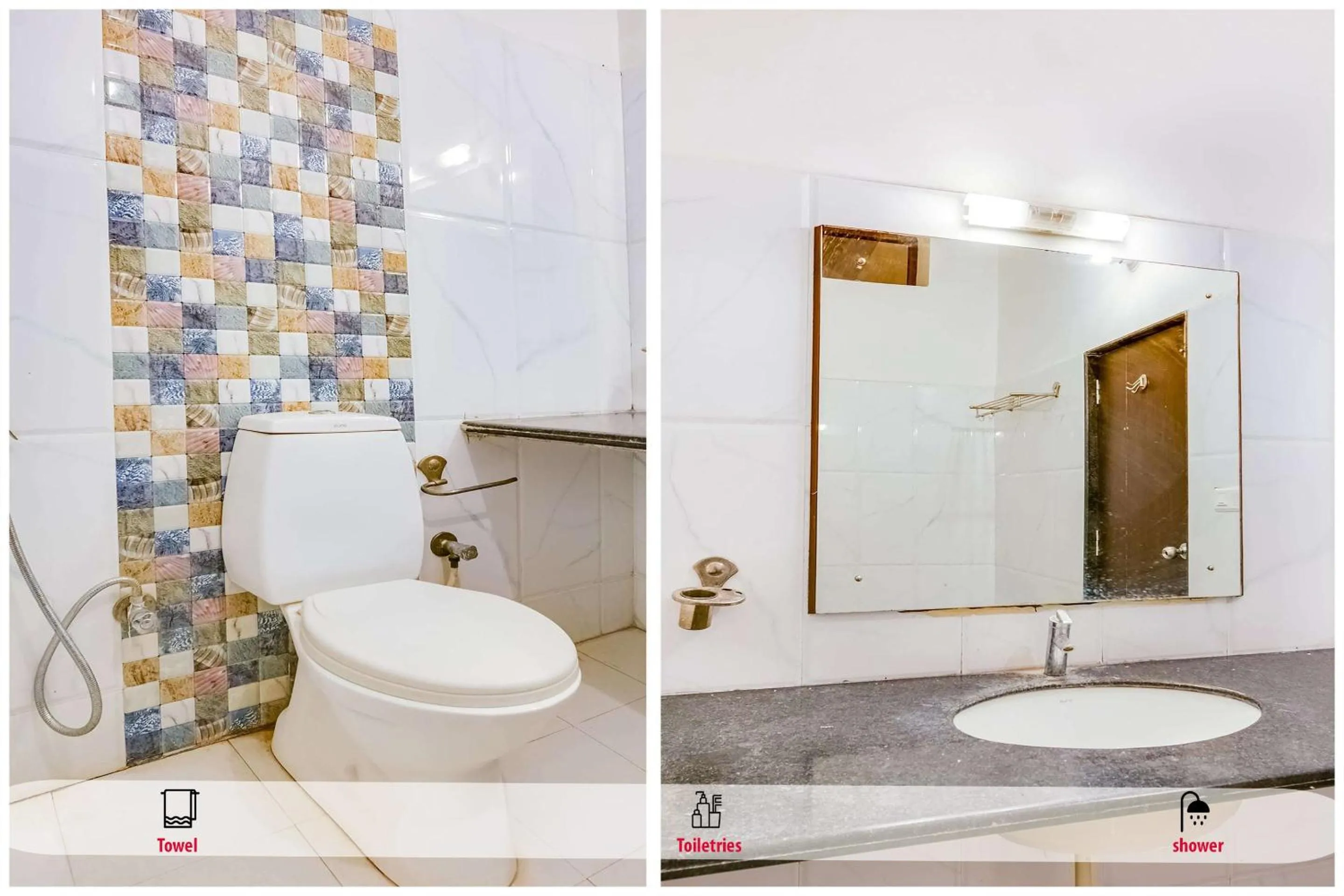 Bathroom in Hotel O The Thar Mid Way Hotel And Restaurant