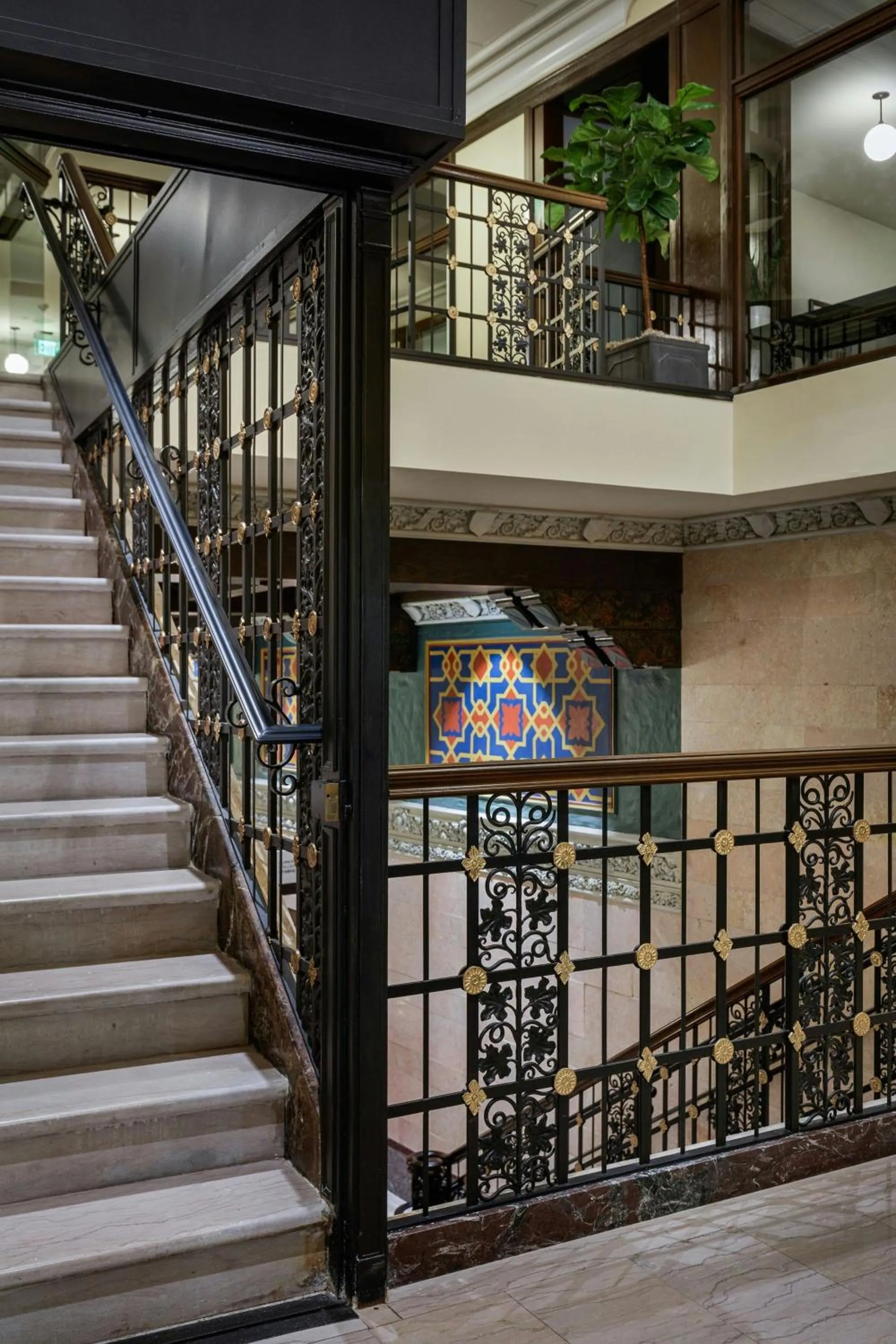 Lobby or reception in Element Detroit at the Metropolitan