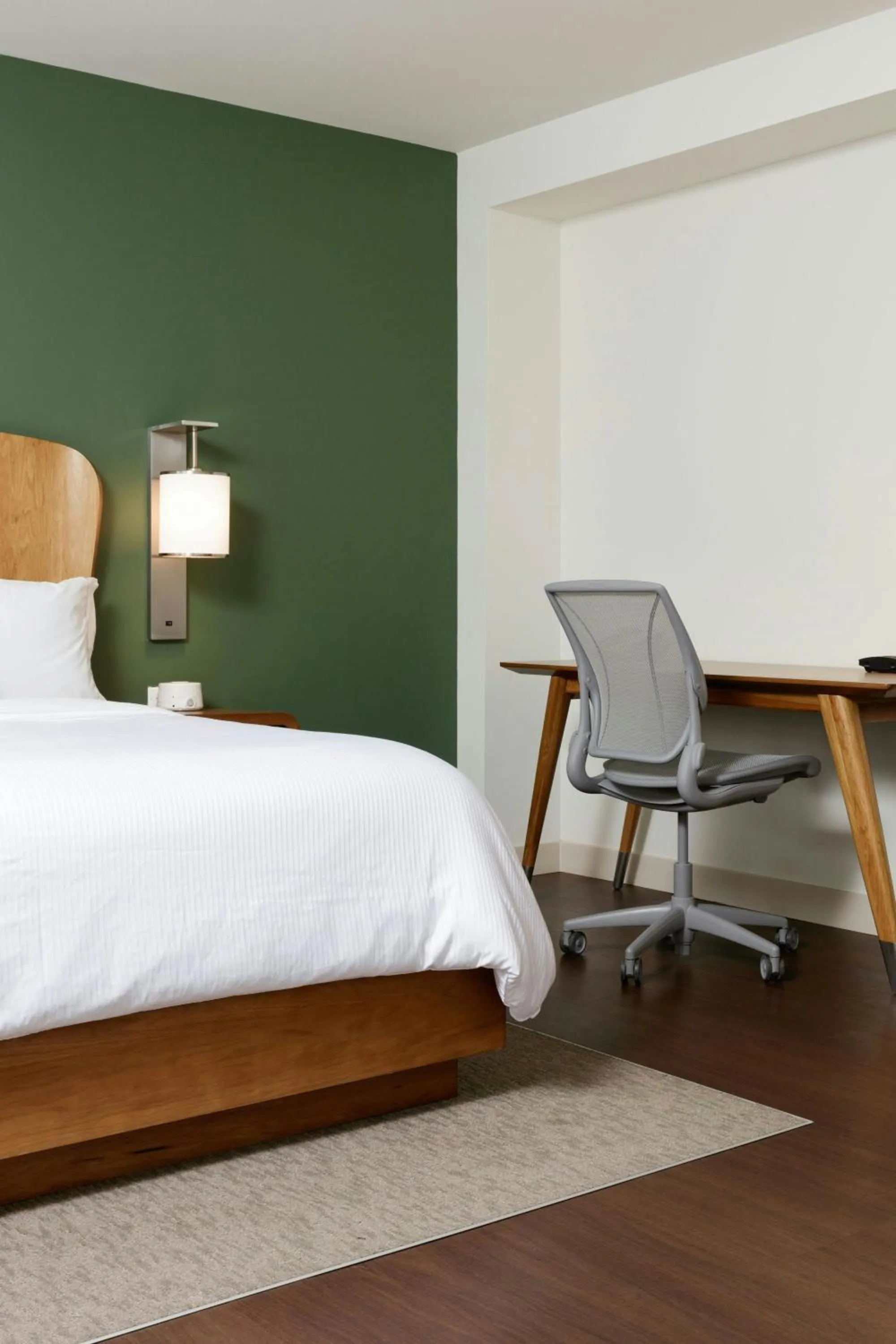 Photo of the whole room, Bed in Element Detroit at the Metropolitan