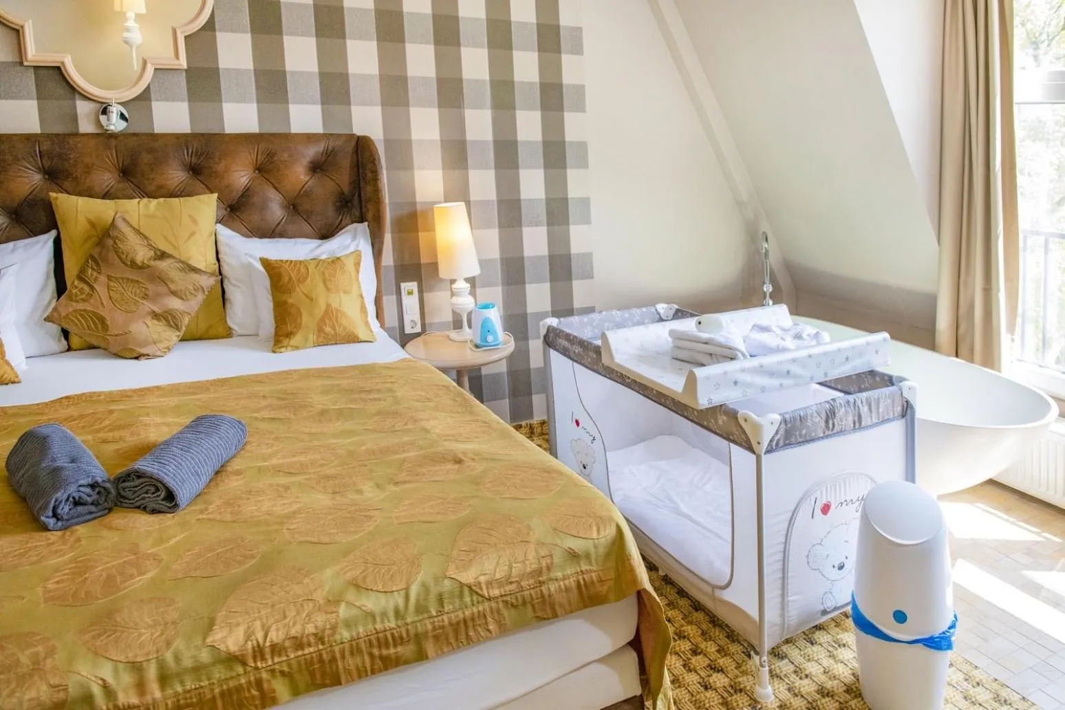 Bed in Oxigén Family Hotel Noszvaj