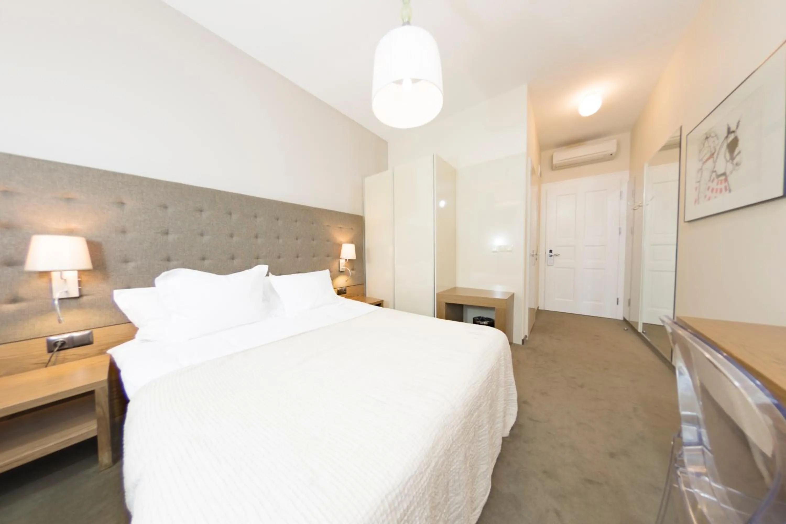 Bed in Hotel Jakubus