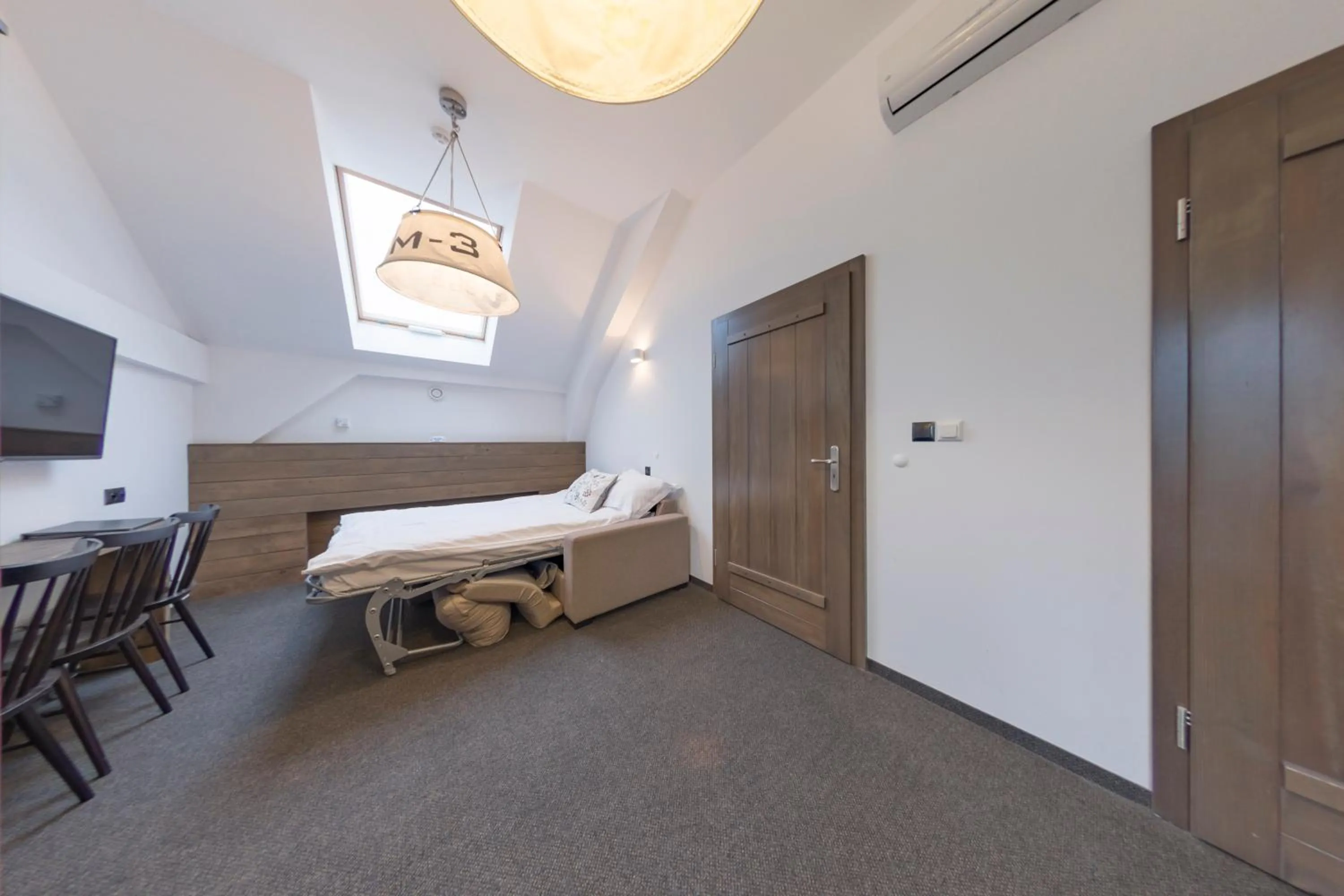 Bed in Hotel Jakubus