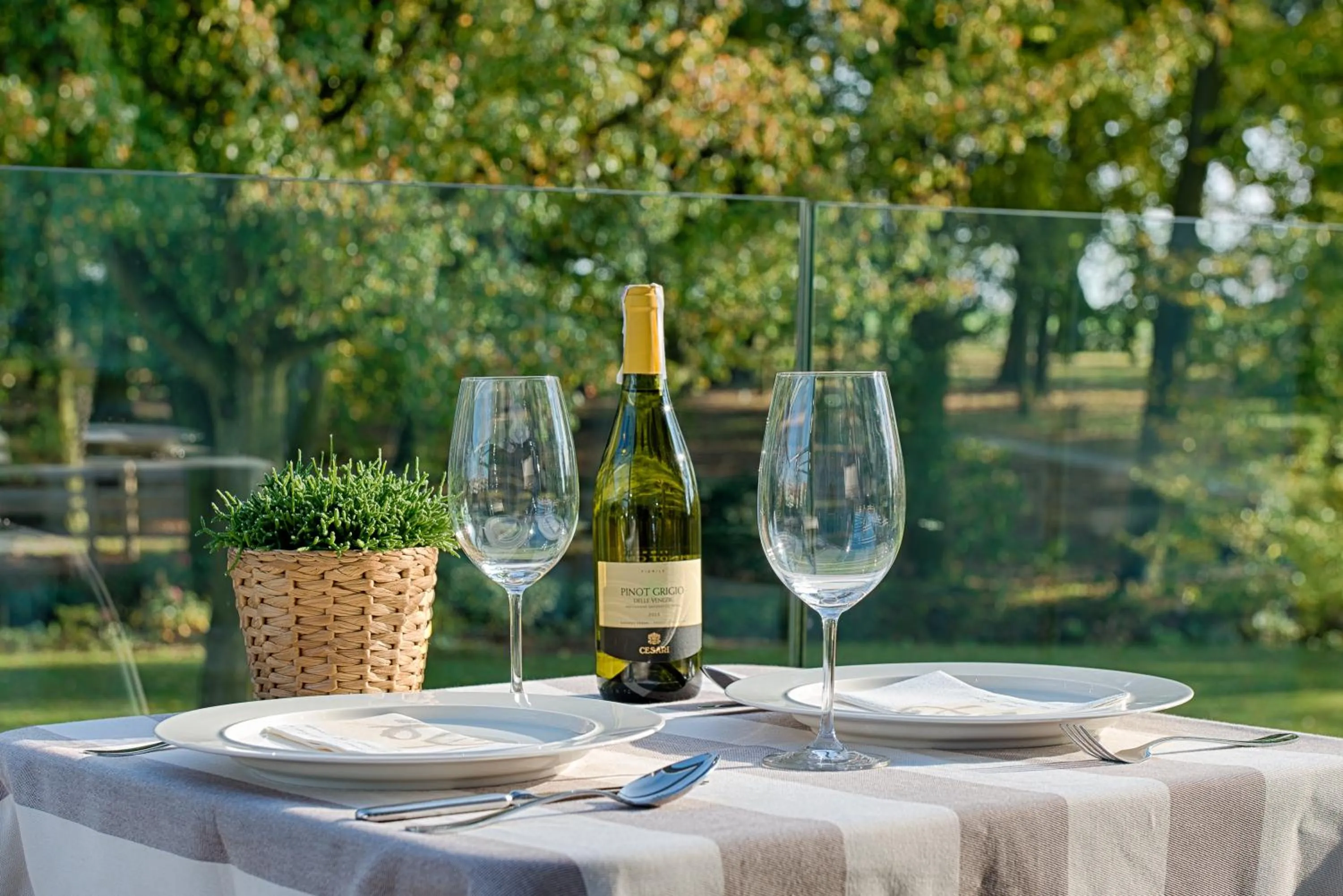 Garden view in Hotel Jakubus