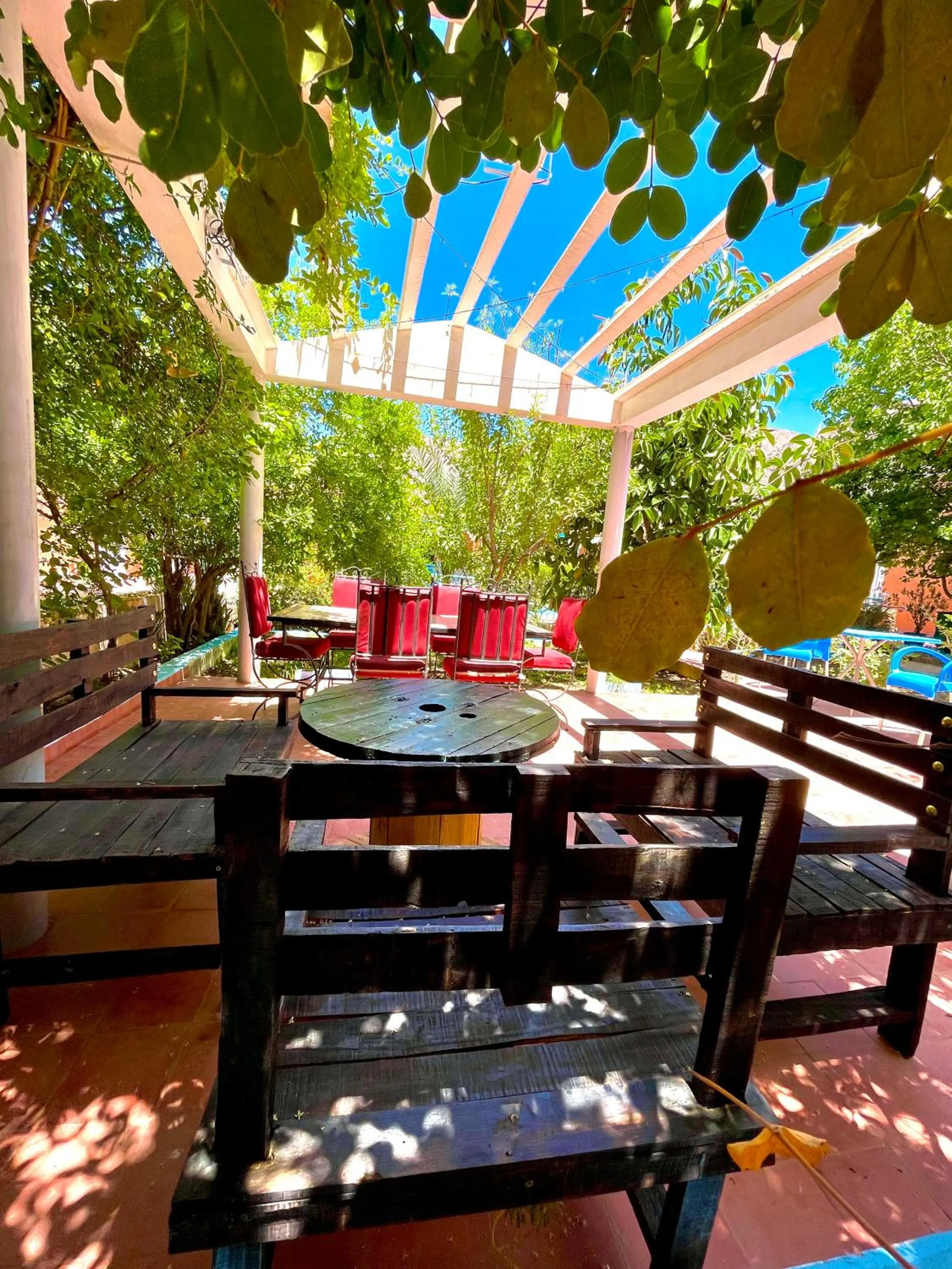 Patio in Hotel L'Arganier d'Ammelne