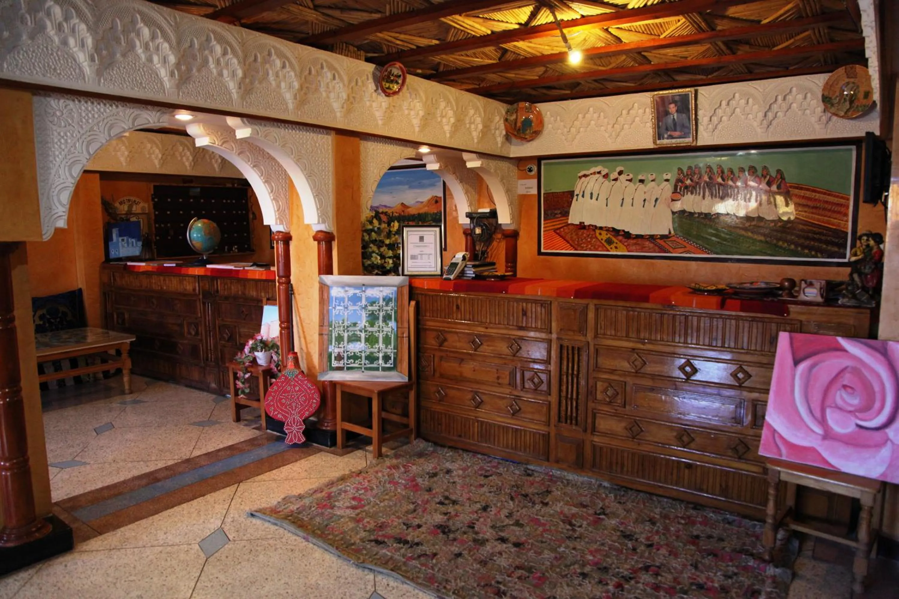 Lobby or reception in La Kasbah De Dades