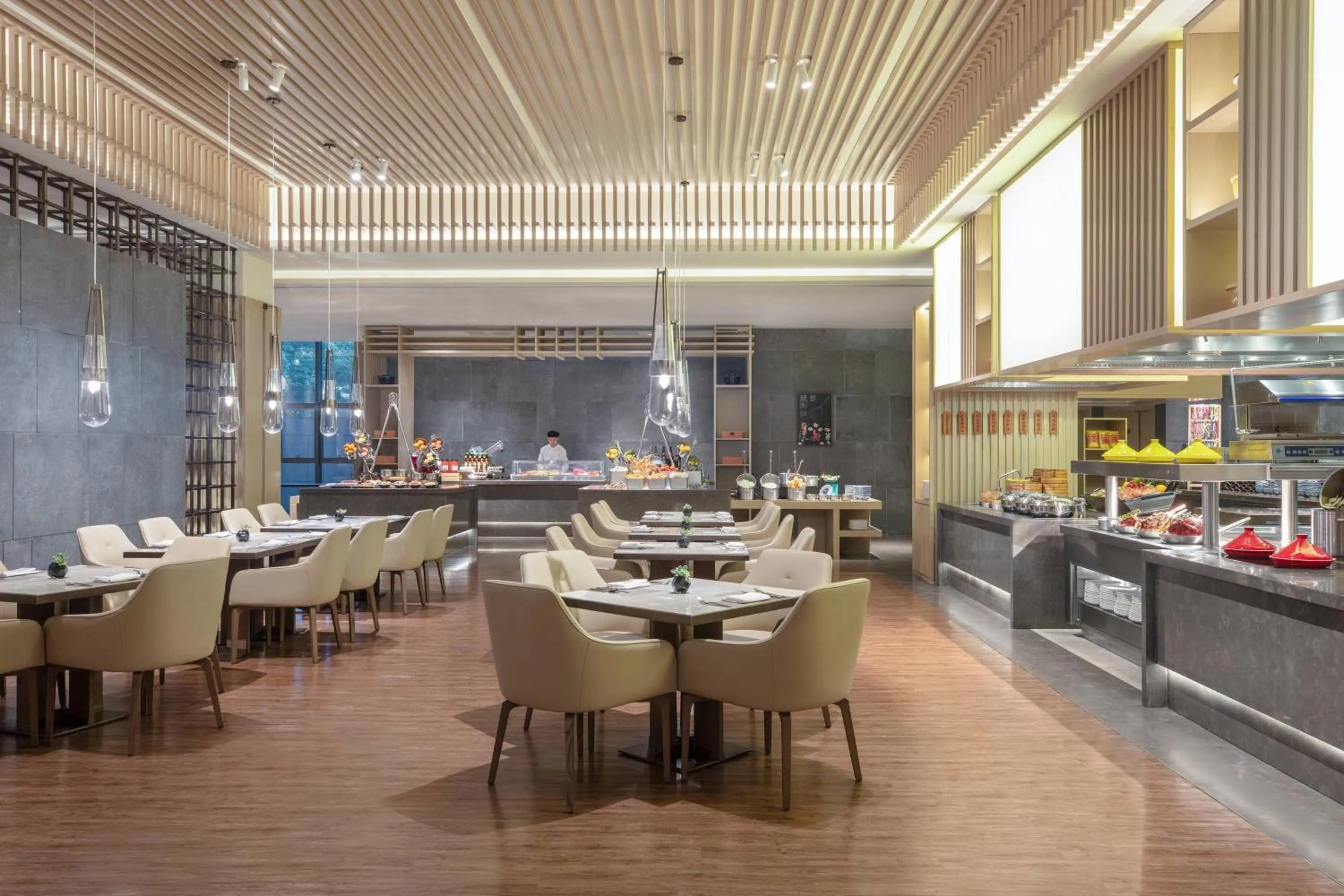 Kitchen or kitchenette in Wuxi Marriott Hotel Lihu Lake