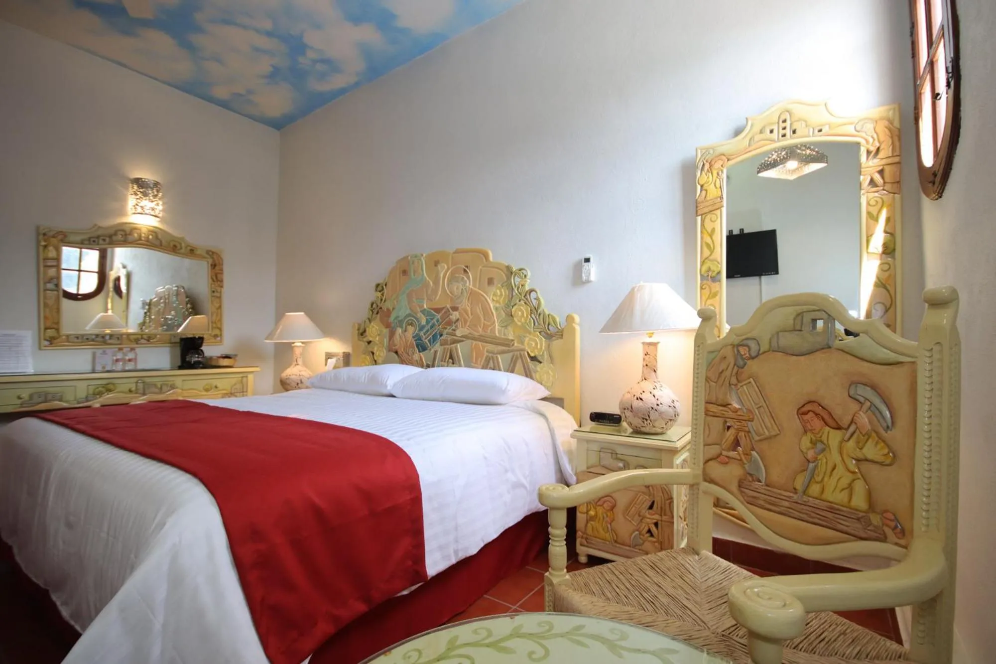 Bedroom, Bed in Hotel Hacienda Don Cenobio