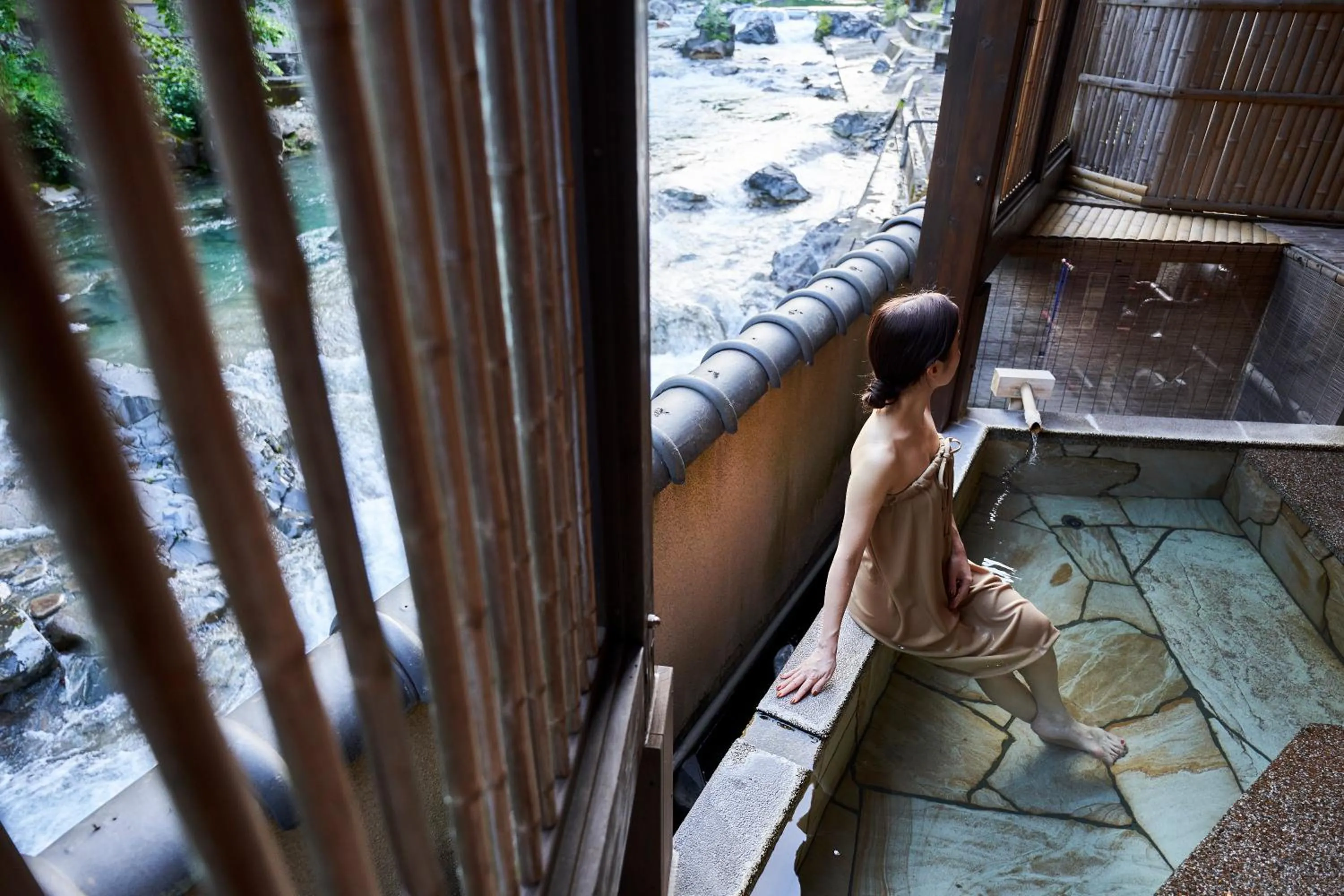 Open Air Bath in Shima-Onsen Toshimaya