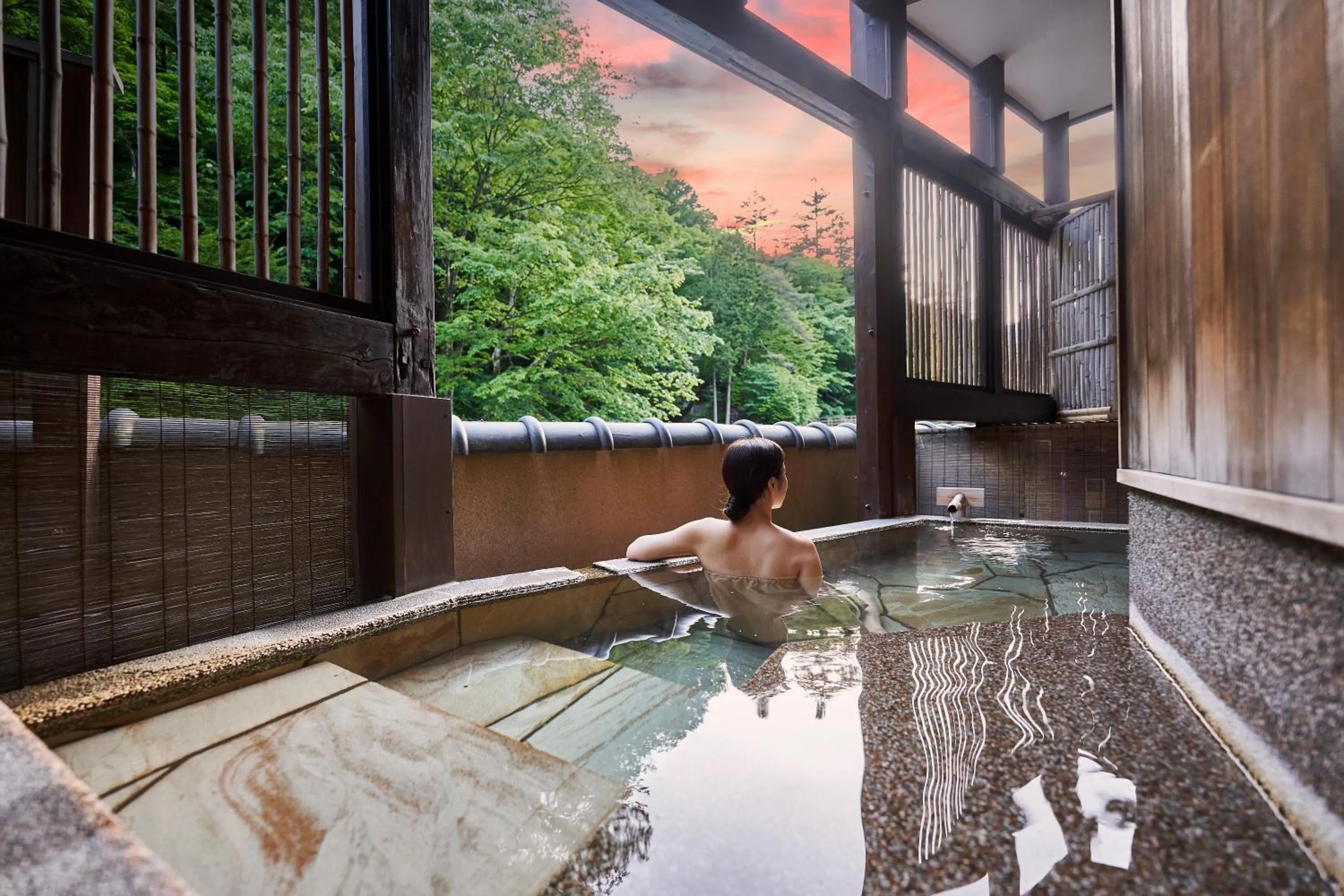 Open Air Bath in Shima-Onsen Toshimaya