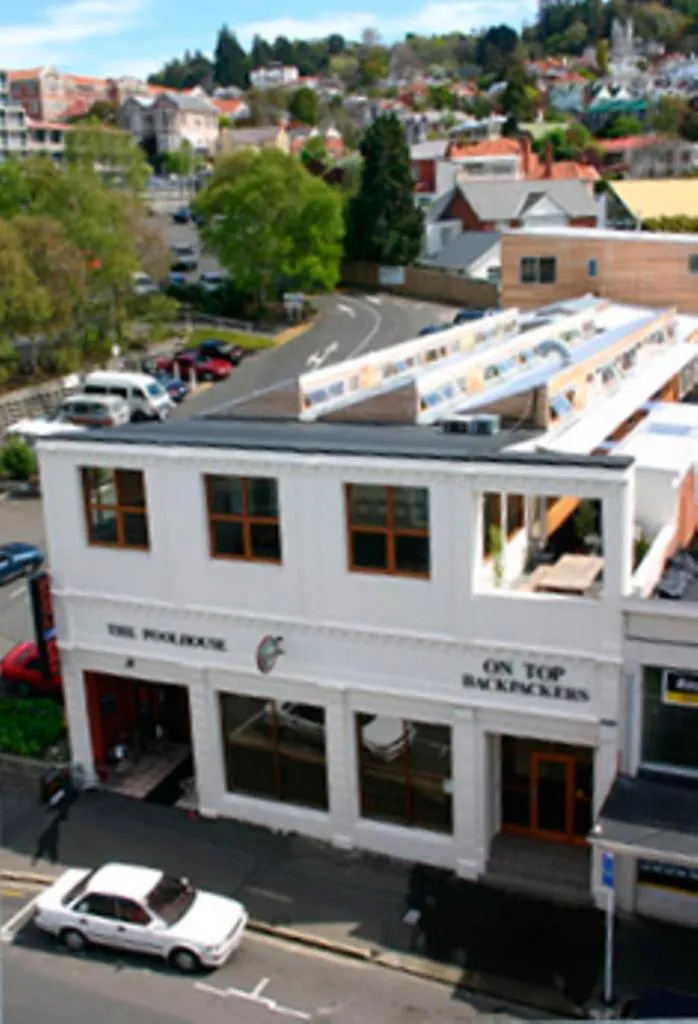 Facade/entrance in On Top Backpackers