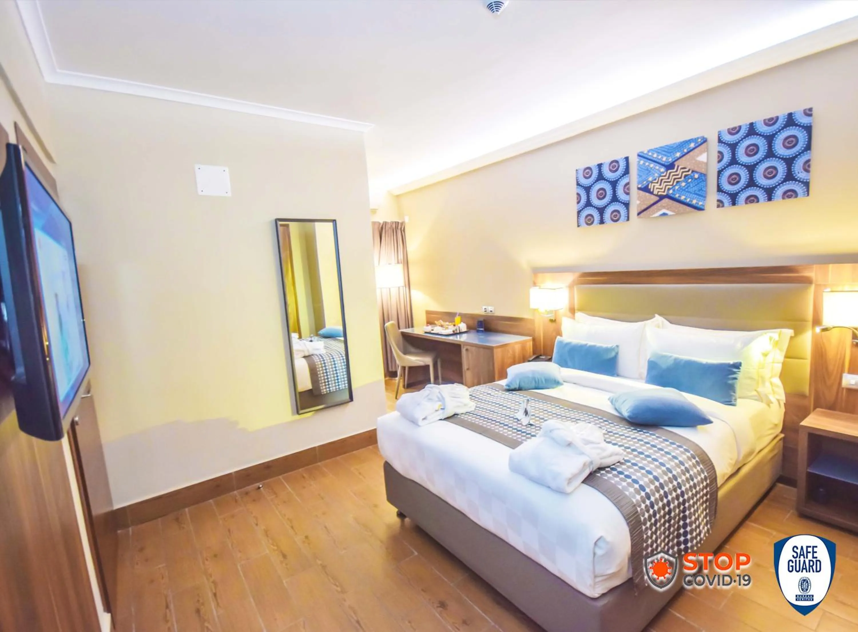 Bed in Hotel La Falaise Bonapriso