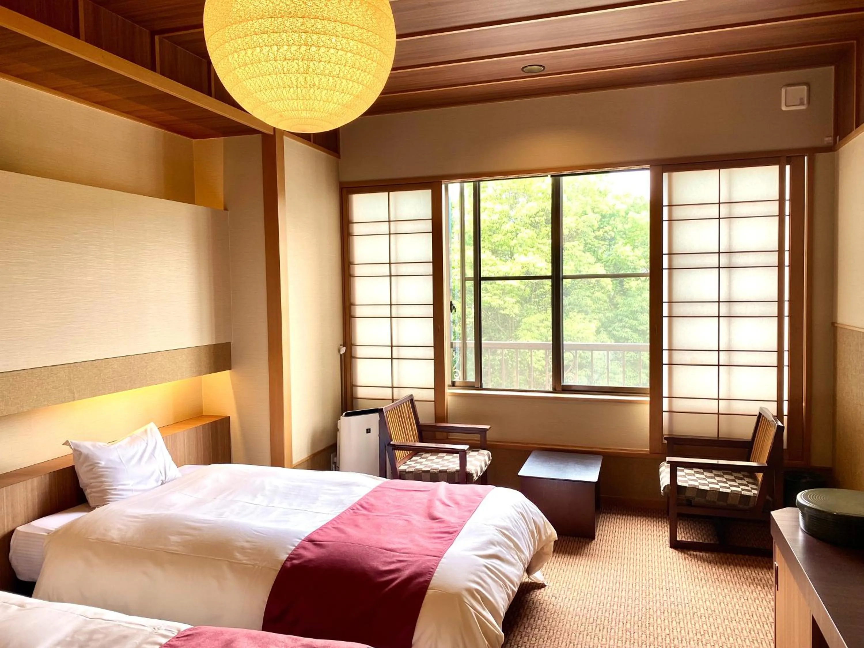 Photo of the whole room, Bed in Ogoto Onsen Yunoyado Komolebi
