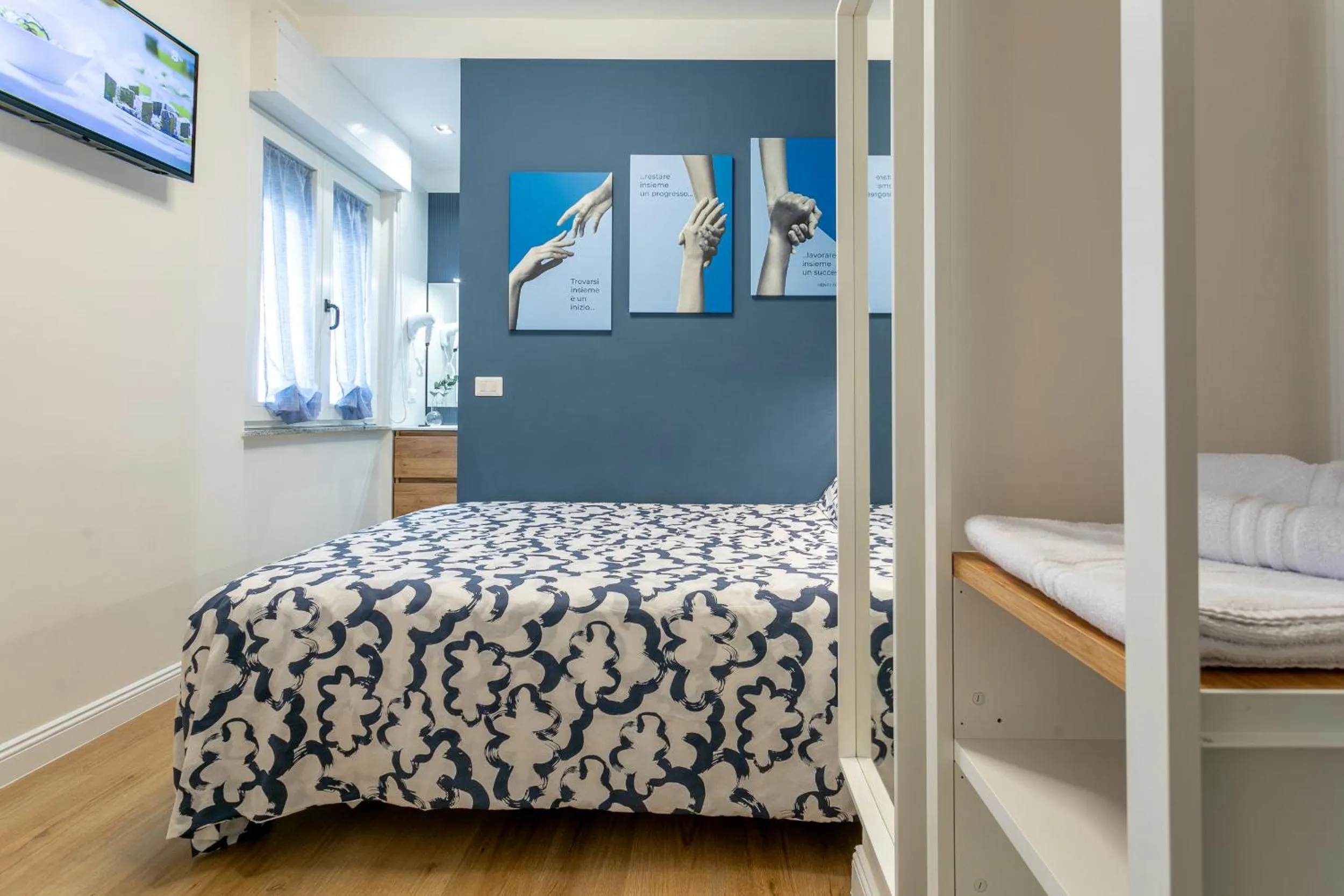 Bed in B&B Pensieri d'autore - Parcheggio e Self Check-in