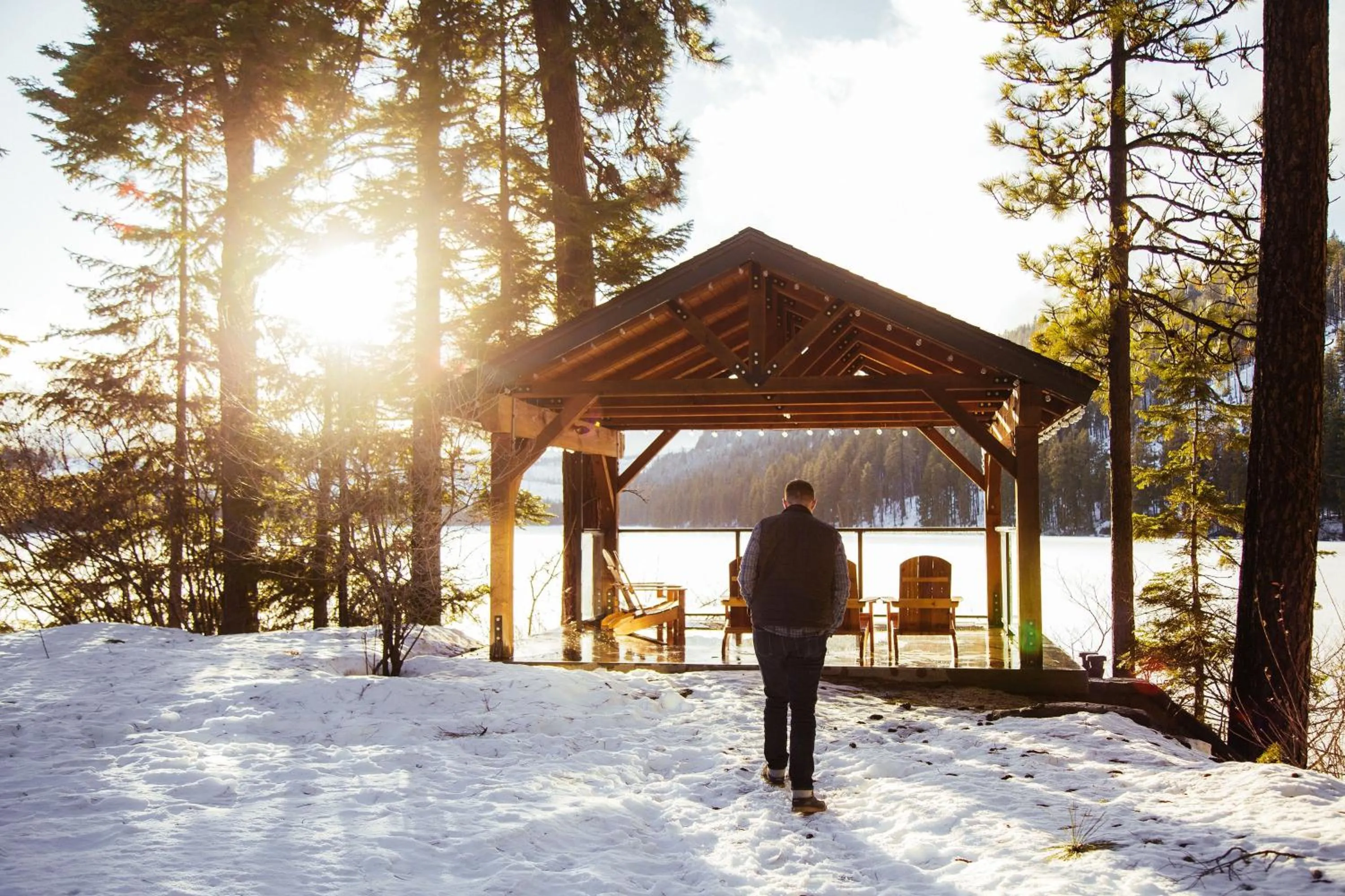 Patio in The Suttle Lodge & Boathouse